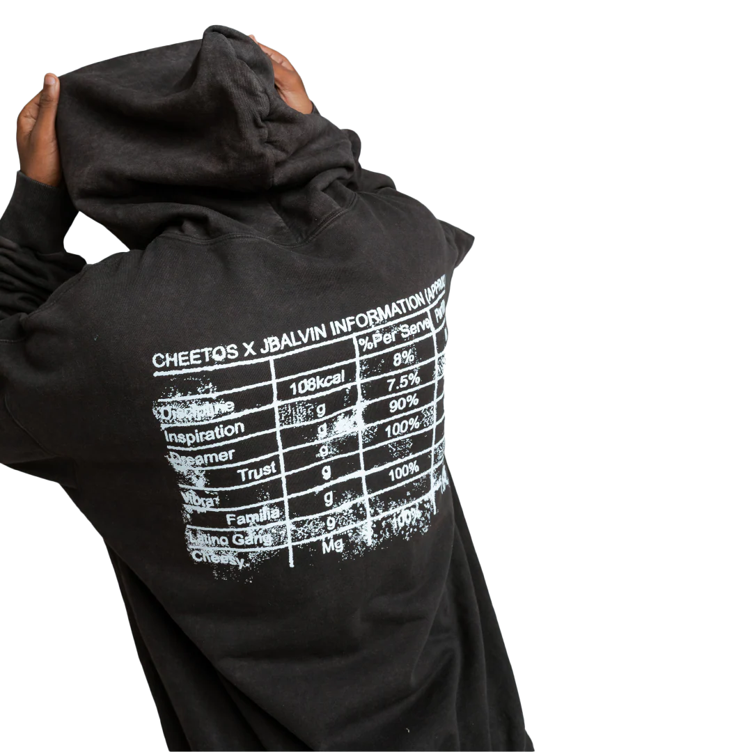 J BALVIN X CHEETOS FLAVORED FAMILIA HOODIE BLACK - Image 3