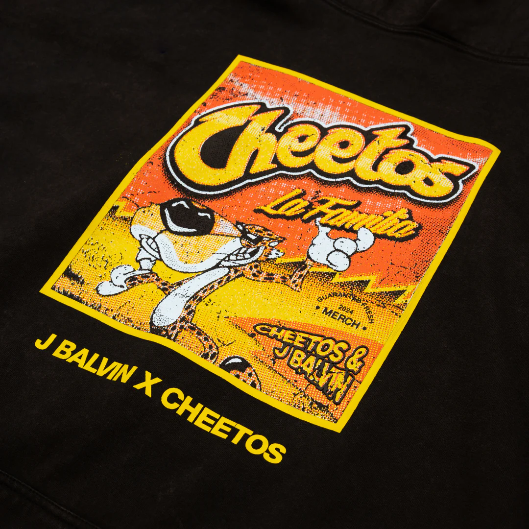 J BALVIN X CHEETOS FLAVORED FAMILIA HOODIE BLACK - Image 4