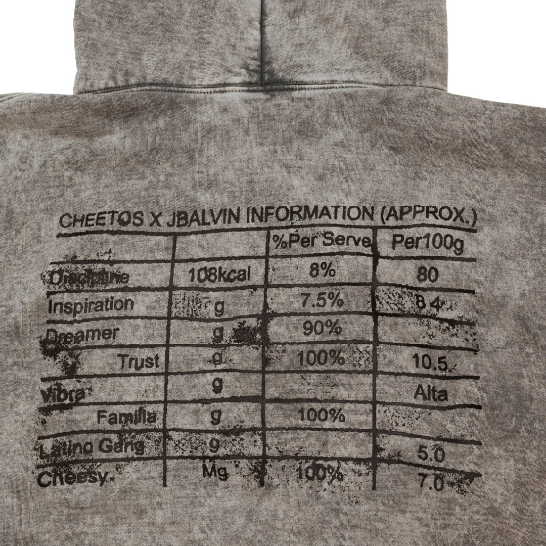 J BALVIN X CHEETOS FLAVORED FAMILIA HOODIE GREY - Image 3