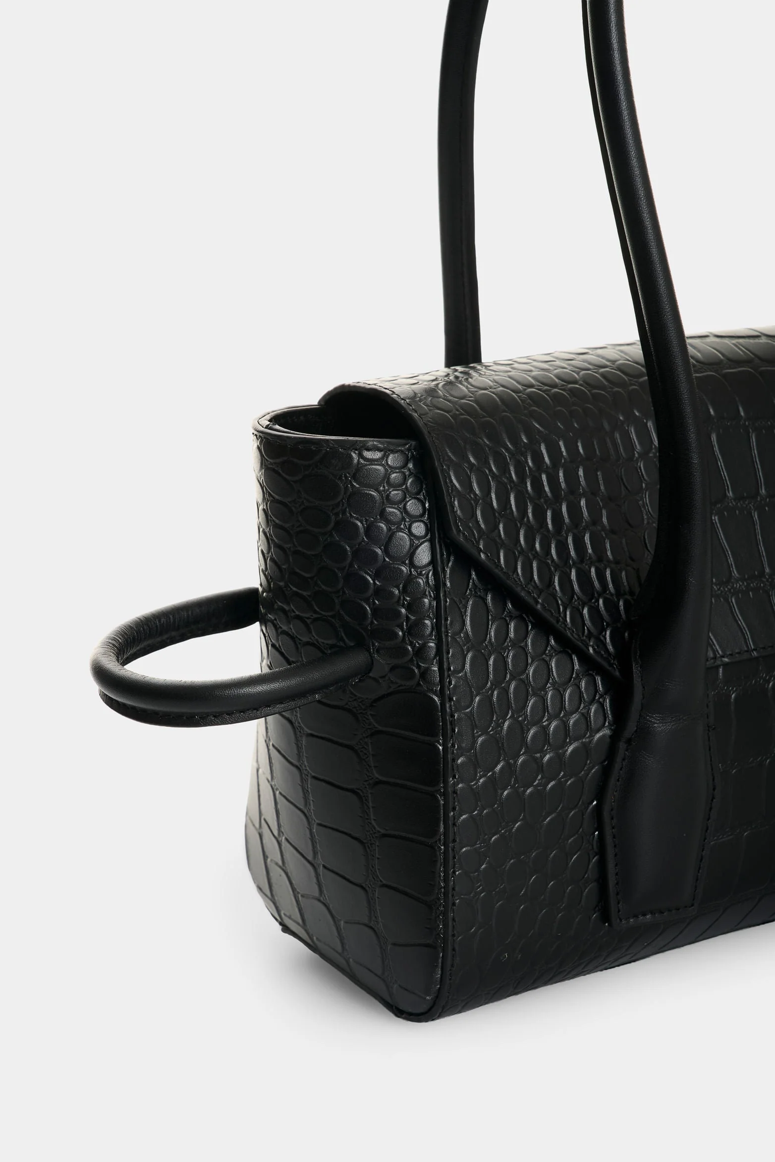 Men's Croco Leather Crossbody Bag - Image 4