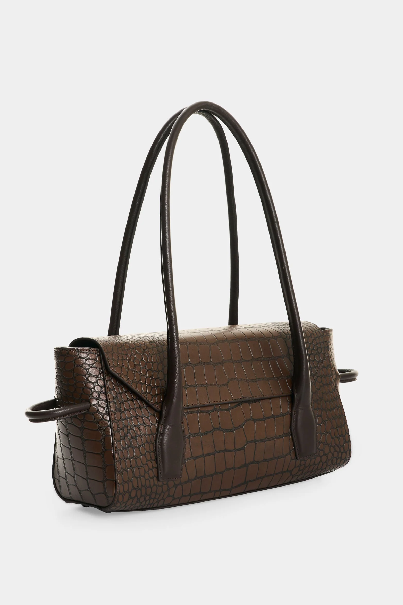 Men's Croco Leather Crossbody Bag - Image 2