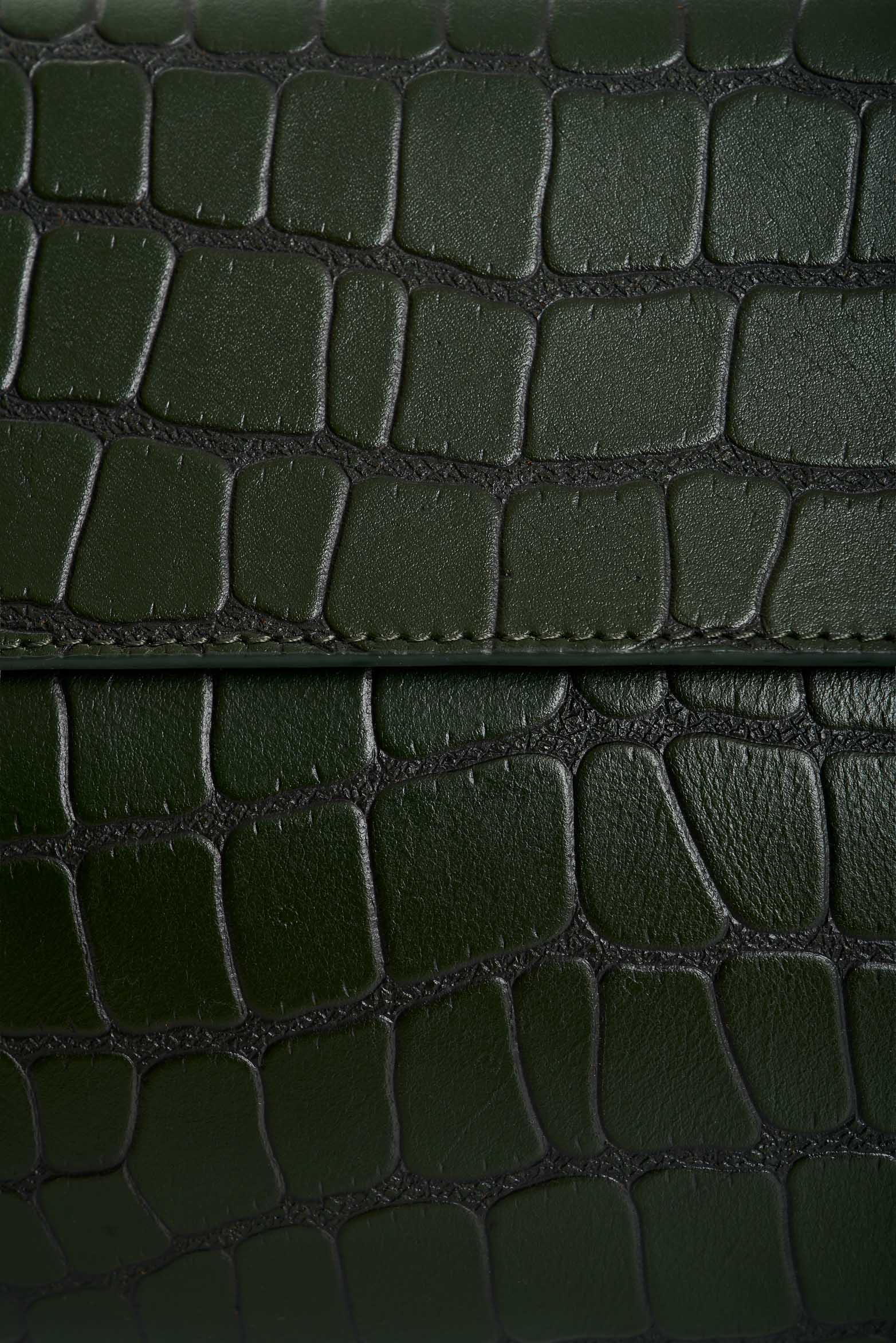 Men's Croco Leather Crossbody Bag - Image 4