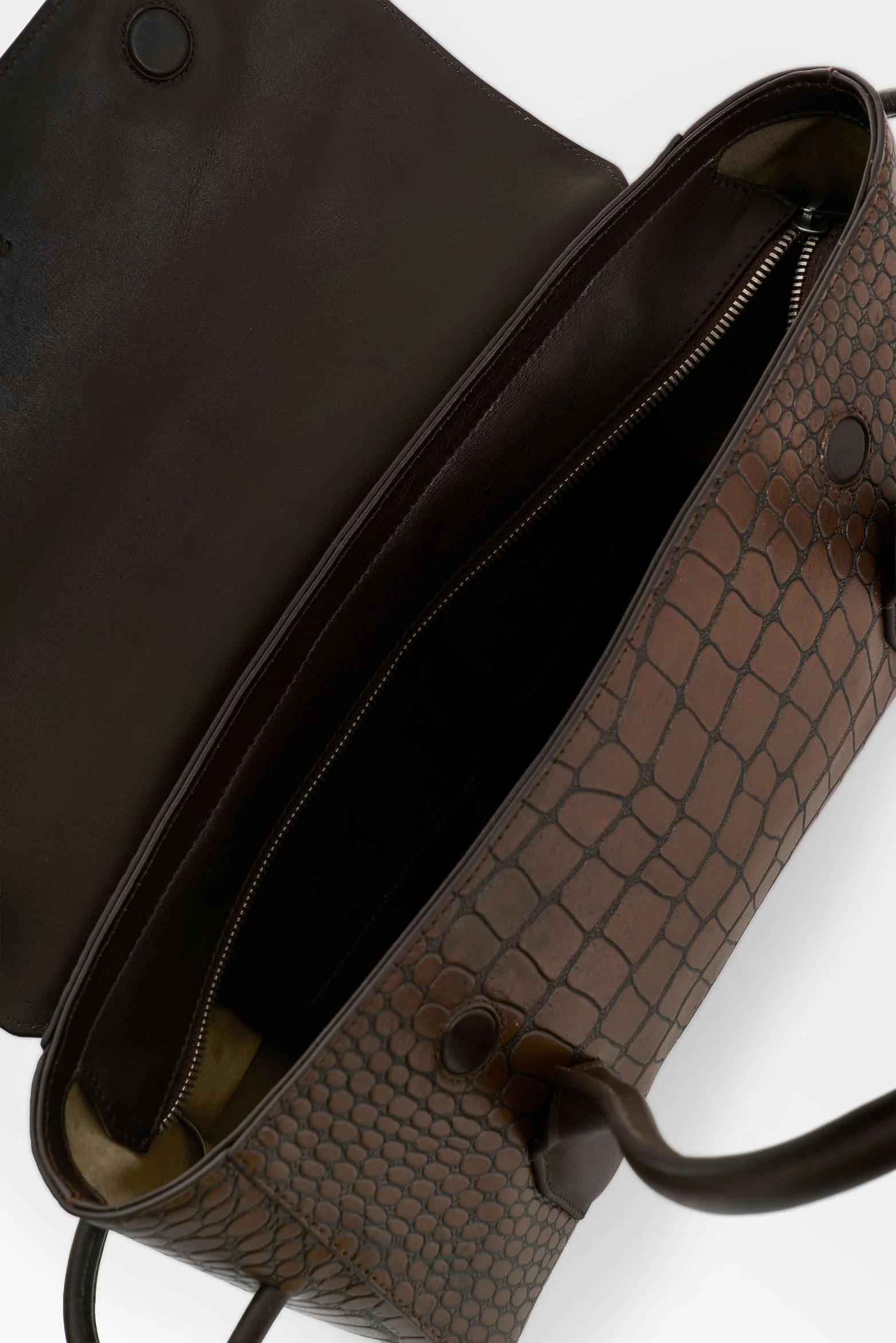 Men's Croco Leather Crossbody Bag - Image 5