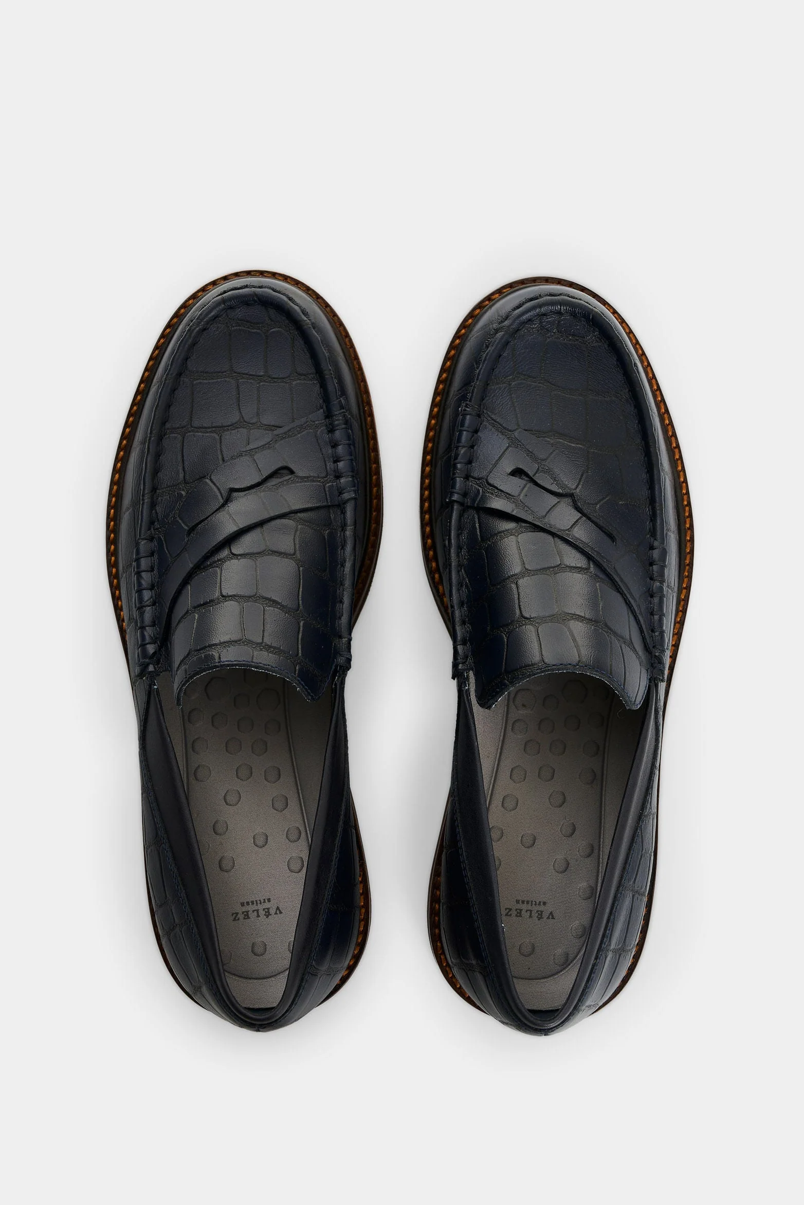 Men's Croco Leather Loafers - Image 4