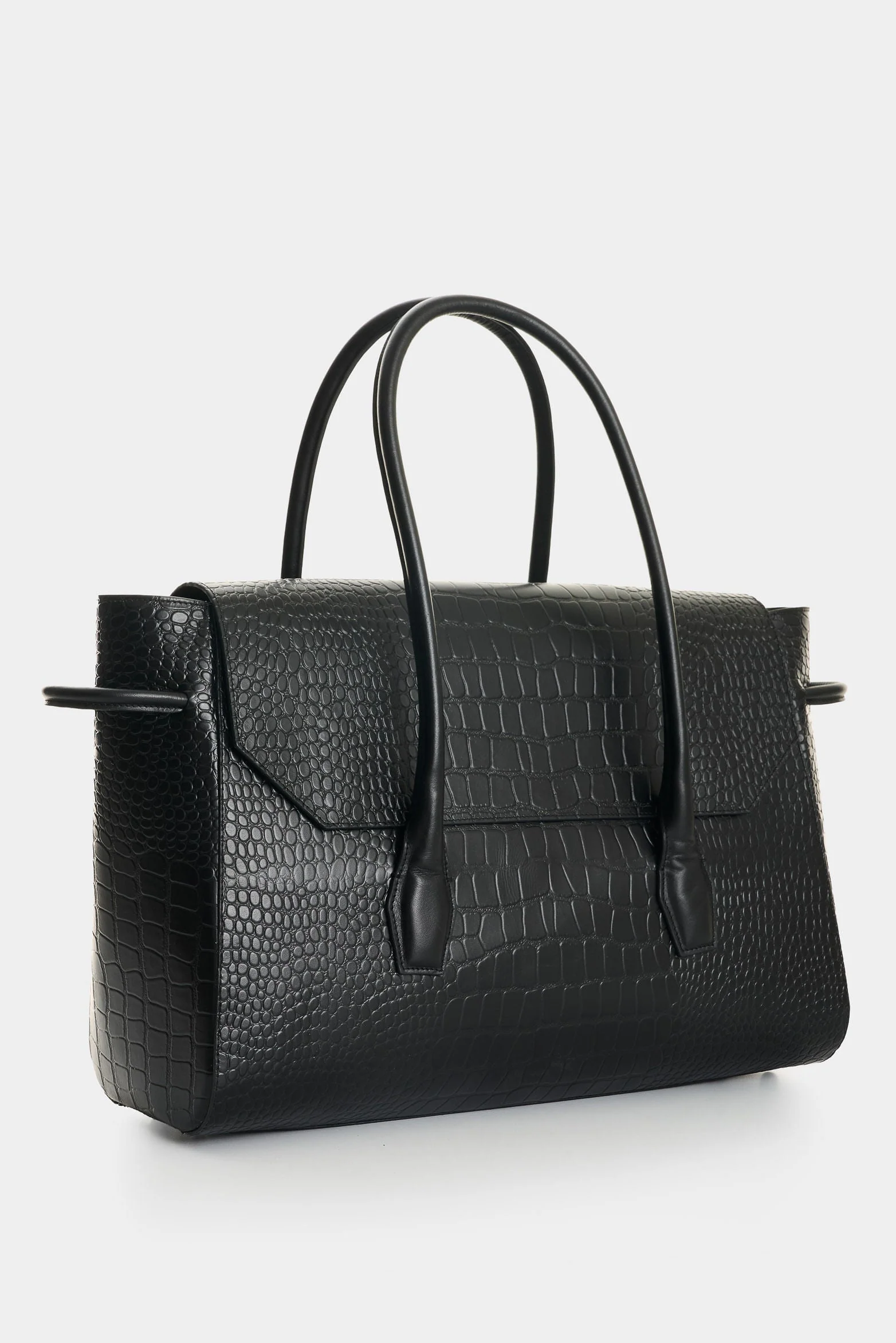 Men's Croco Leather Shopping Bag - Image 2
