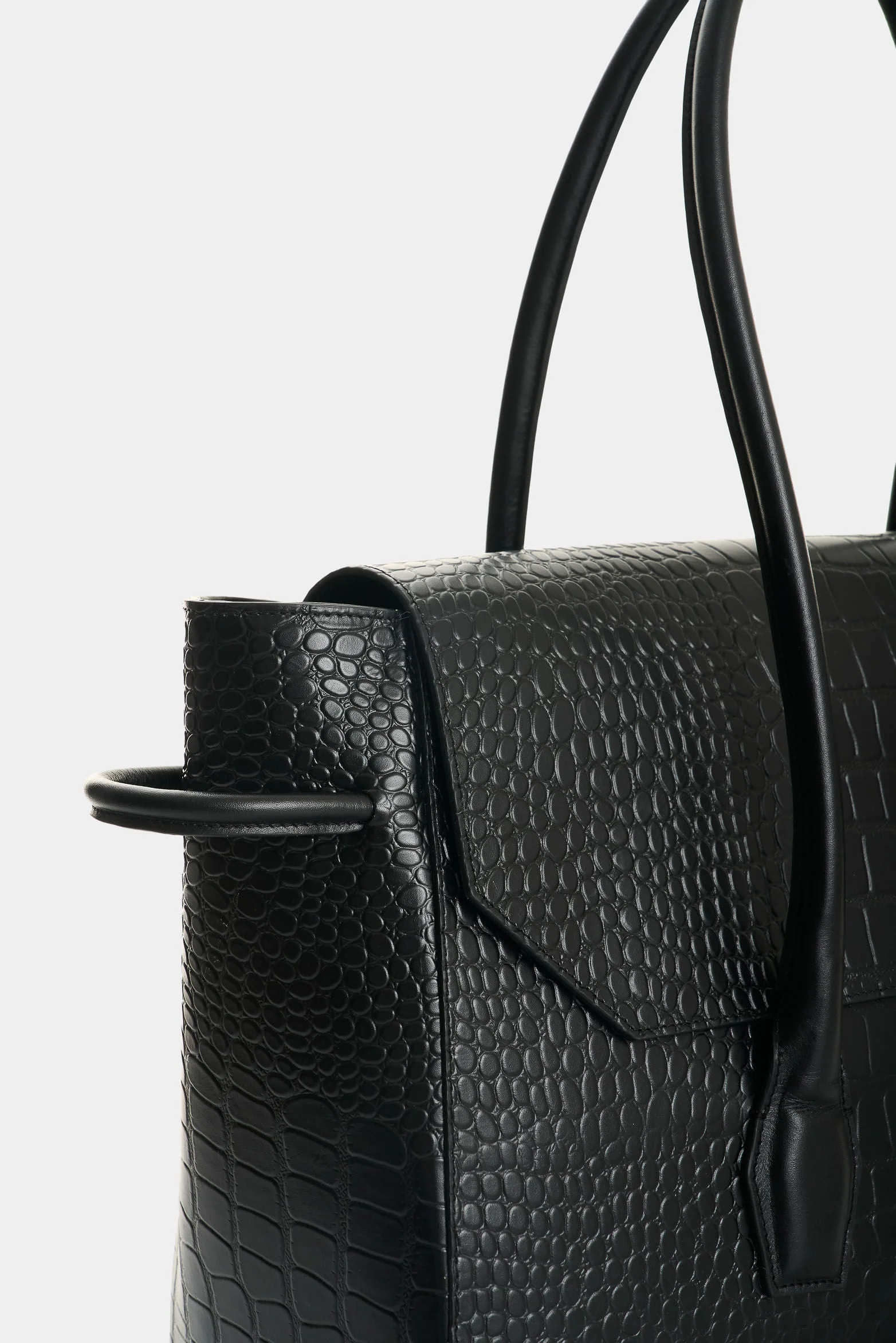 Men's Croco Leather Shopping Bag - Image 4
