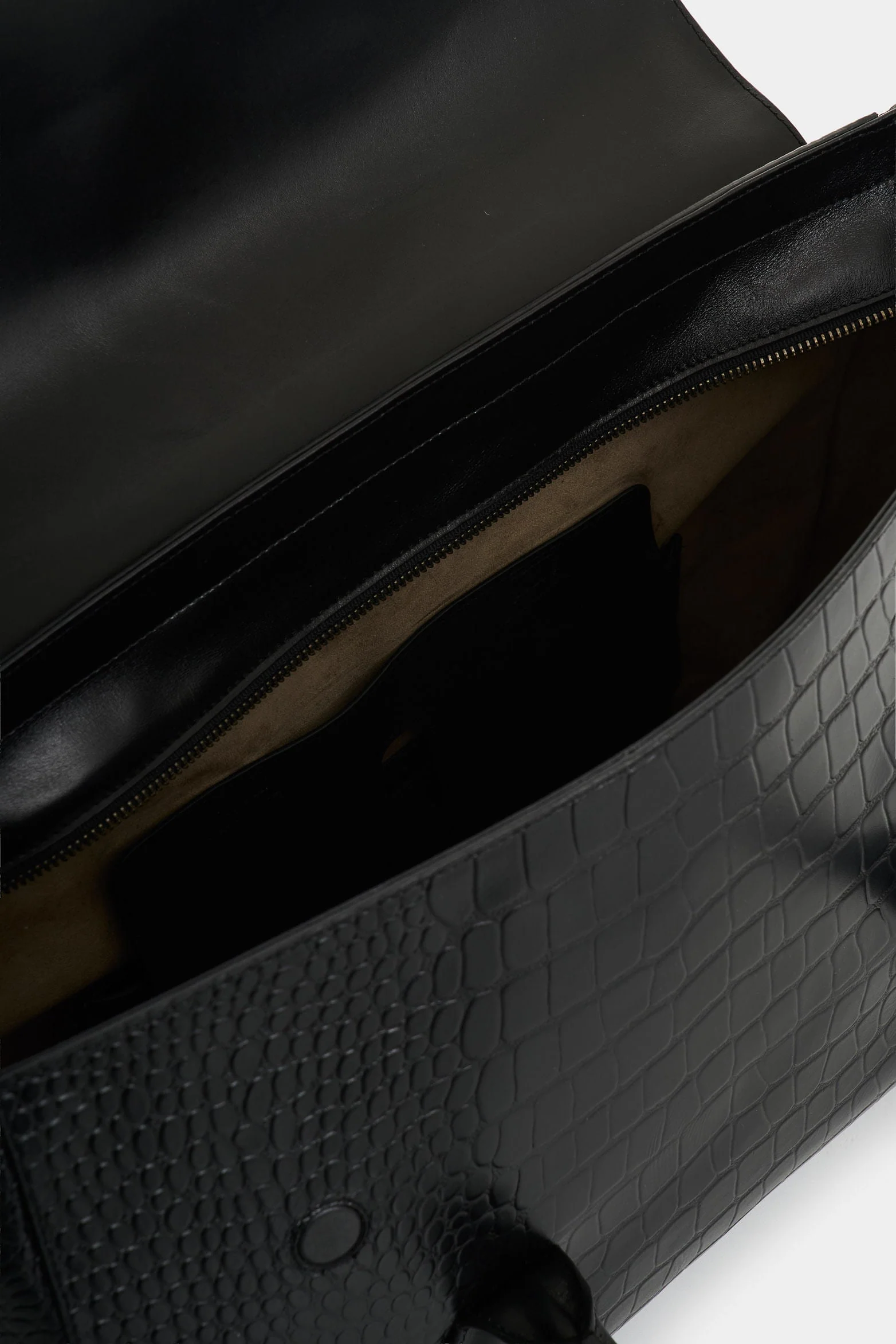 Men's Croco Leather Shopping Bag - Image 5