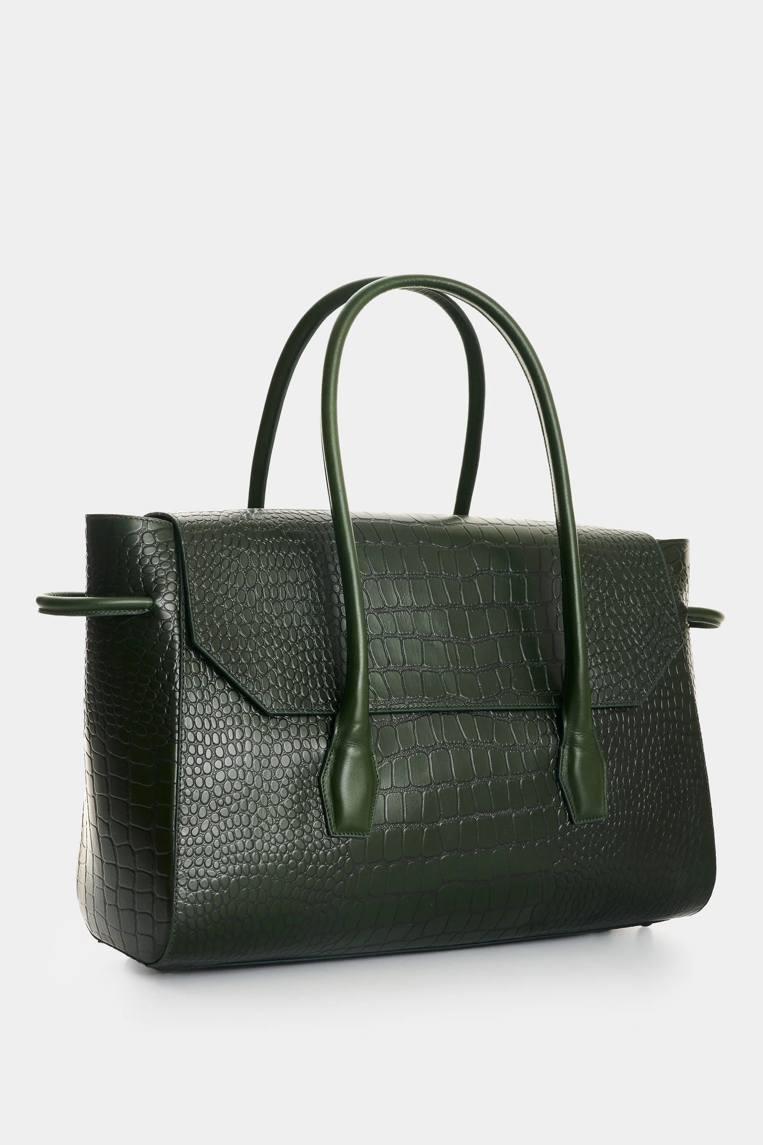 Men's Croco Leather Shopping Bag - Image 2