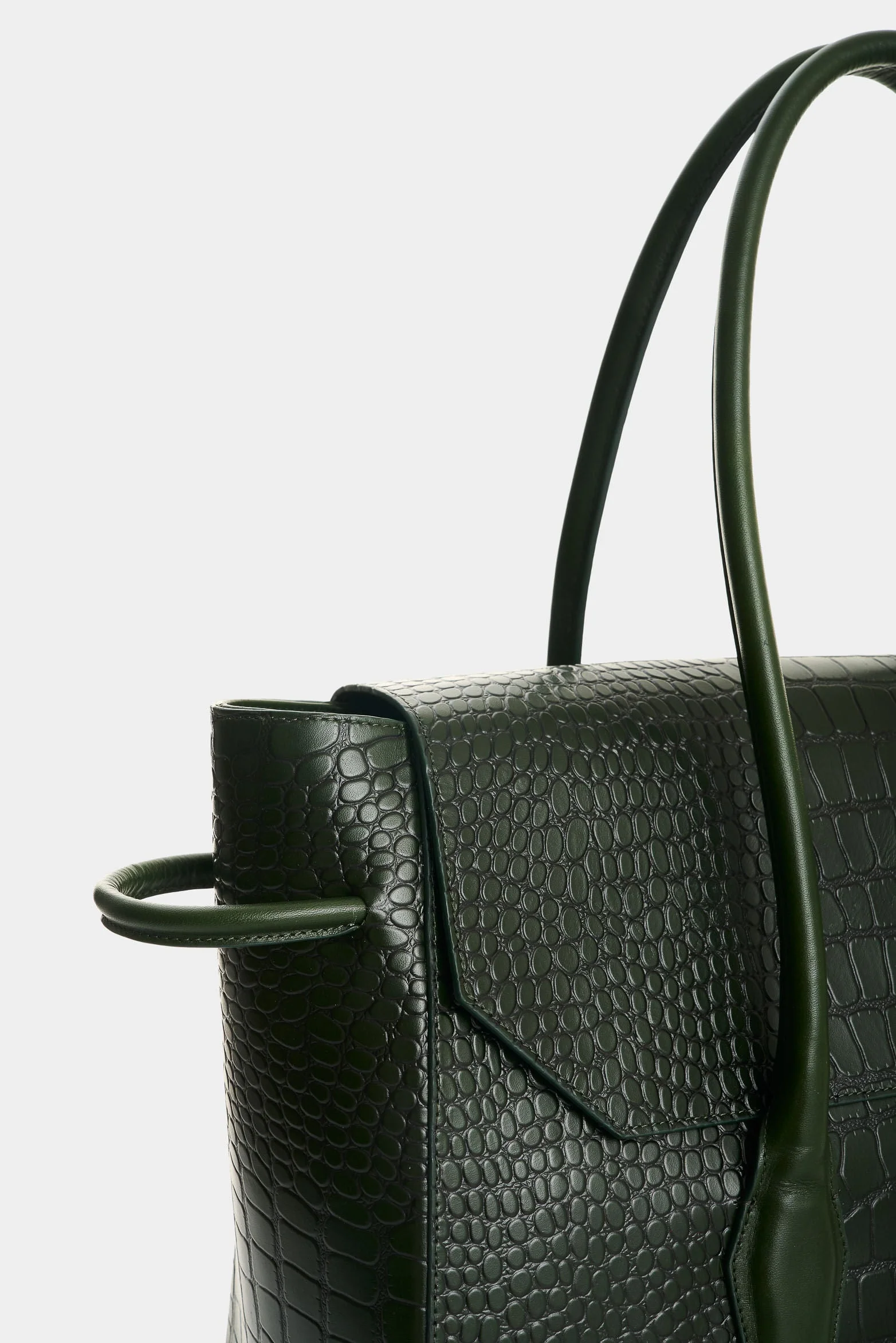 Men's Croco Leather Shopping Bag - Image 4