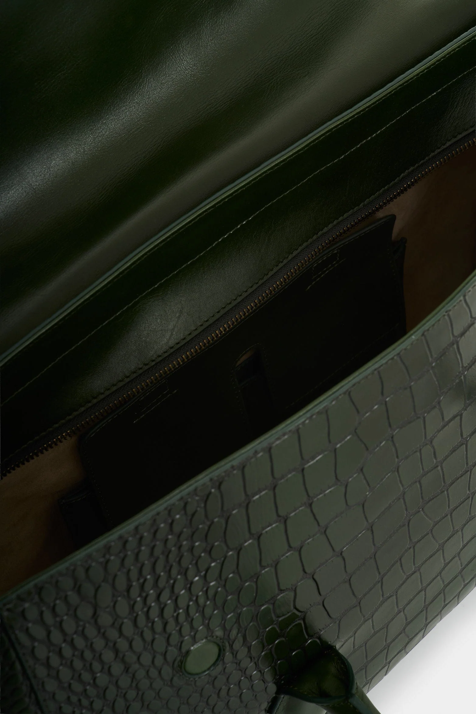 Men's Croco Leather Shopping Bag - Image 5
