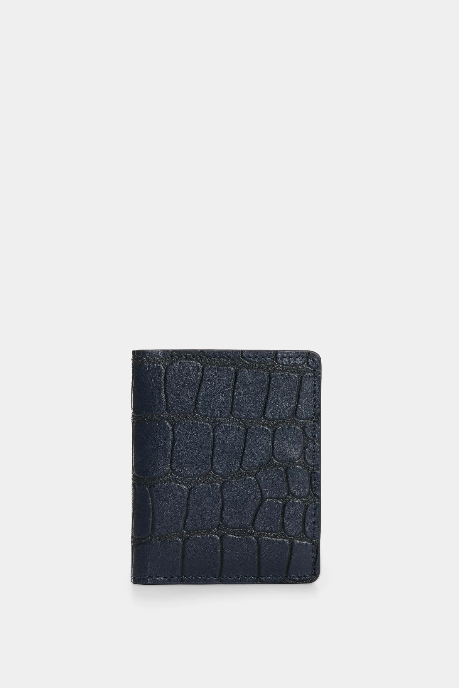 Men's Dino Croco Leather Card Holder