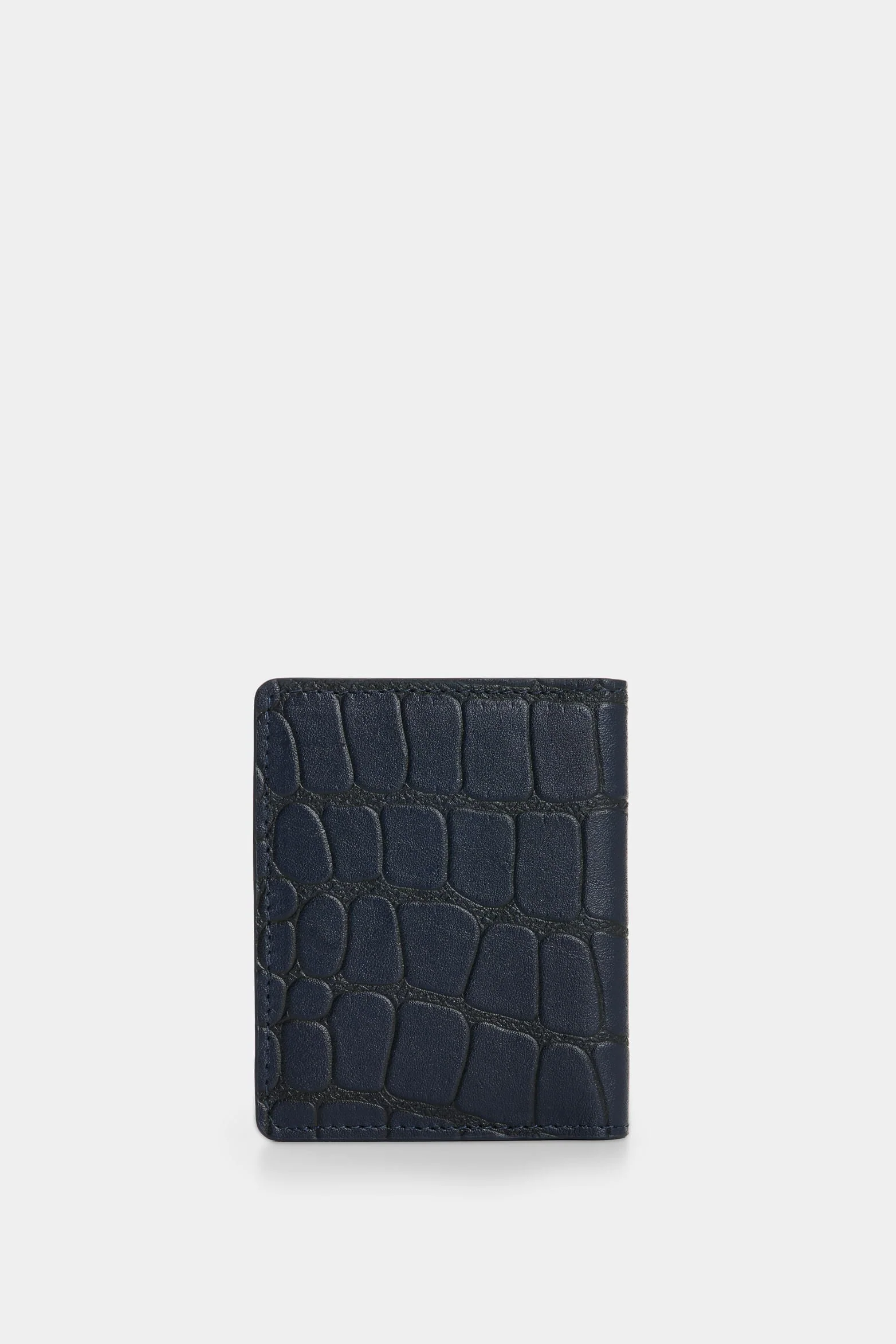 Men's Dino Croco Leather Card Holder - Image 3