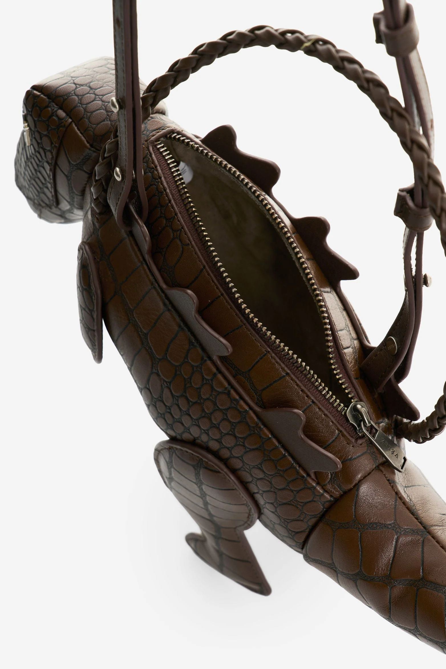 Men's Dino Croco Leather Crossbody Bag - Image 5