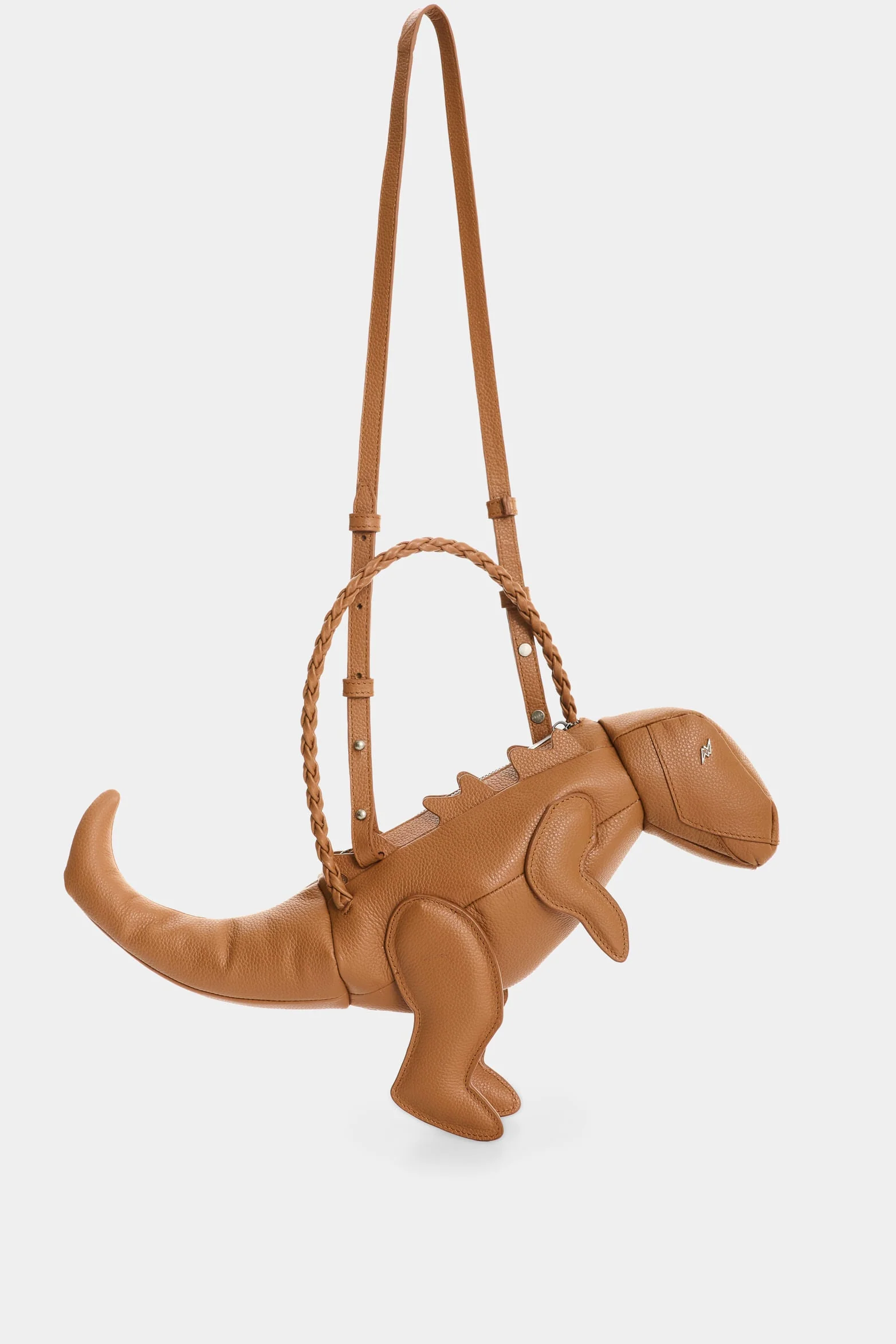 Men's Dino Croco Leather Crossbody Bag