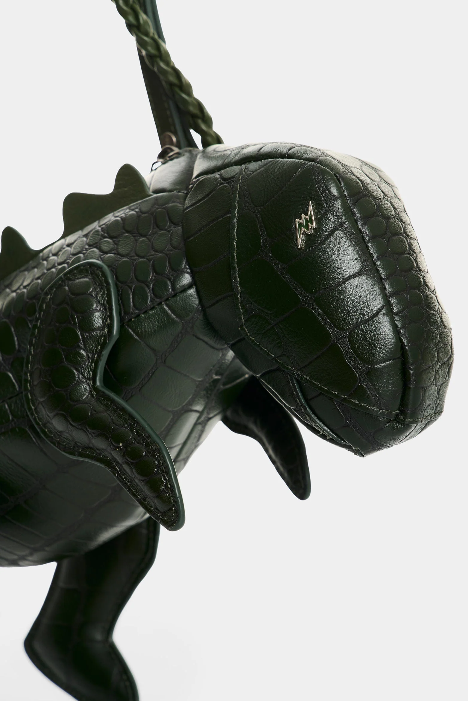 Men's Dino Croco Leather Crossbody Bag - Image 4