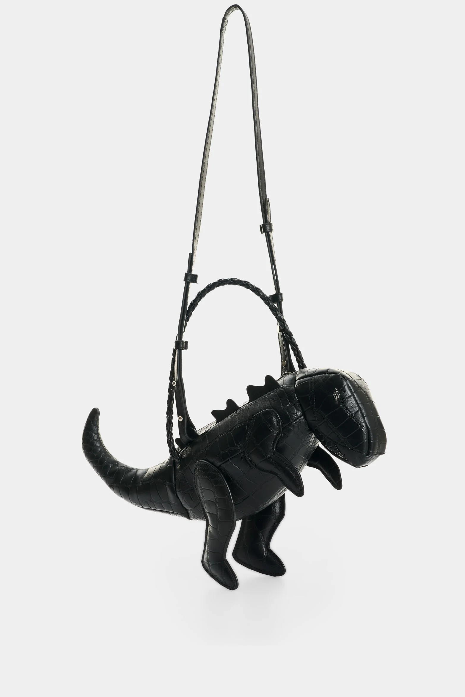 Men's Dino Croco Leather Crossbody Bag - Image 2