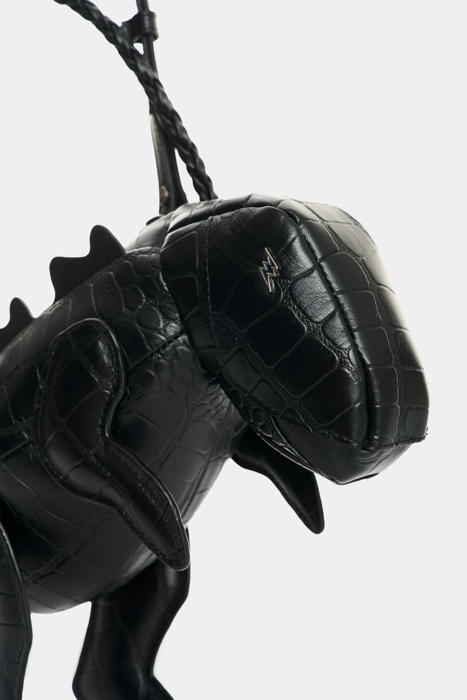 Men's Dino Croco Leather Crossbody Bag - Image 4
