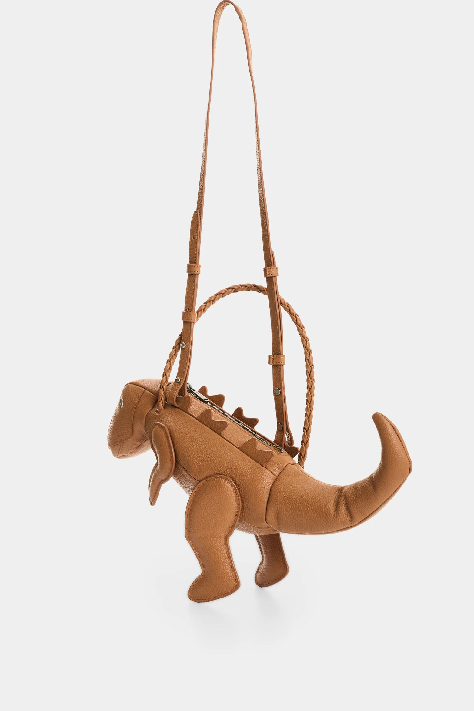 Men's Dino Croco Leather Crossbody Bag - Image 3