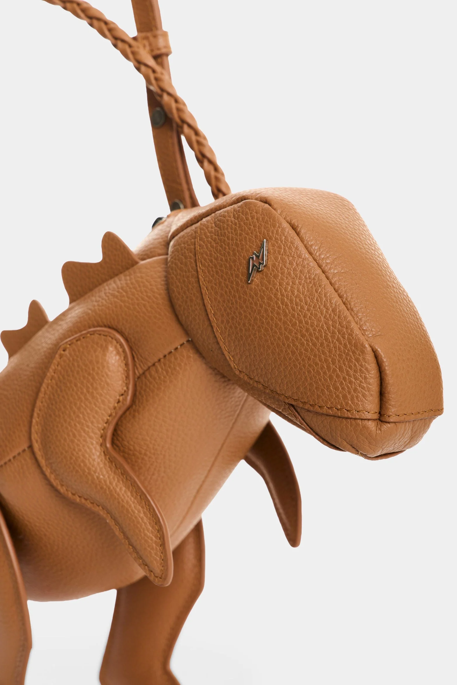 Men's Dino Croco Leather Crossbody Bag - Image 4