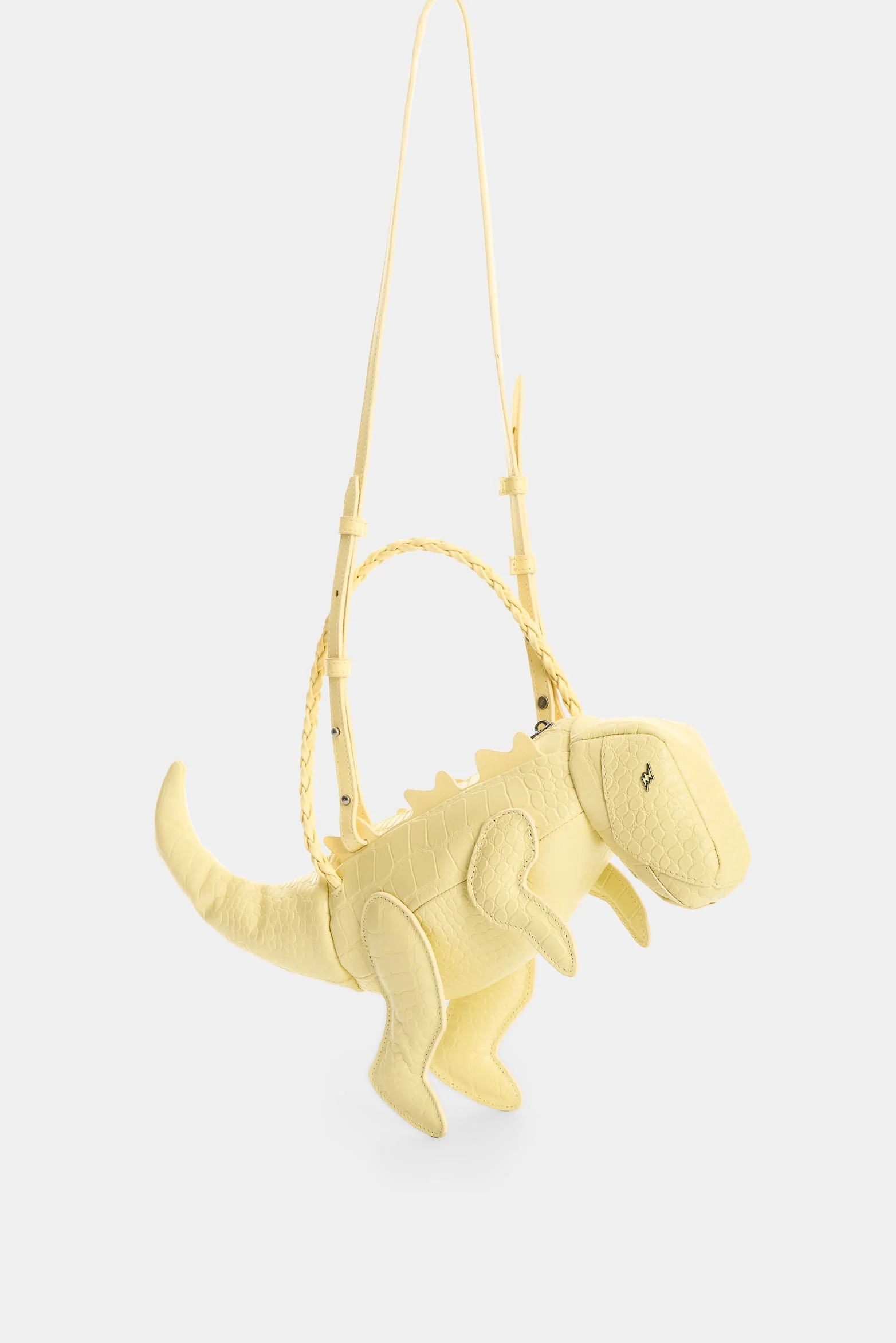 Men's Dino Croco Leather Crossbody Bag - Image 2