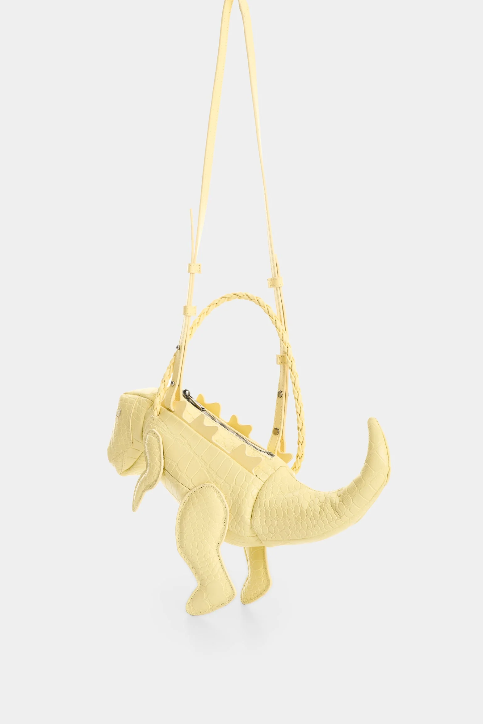 Men's Dino Croco Leather Crossbody Bag - Image 3
