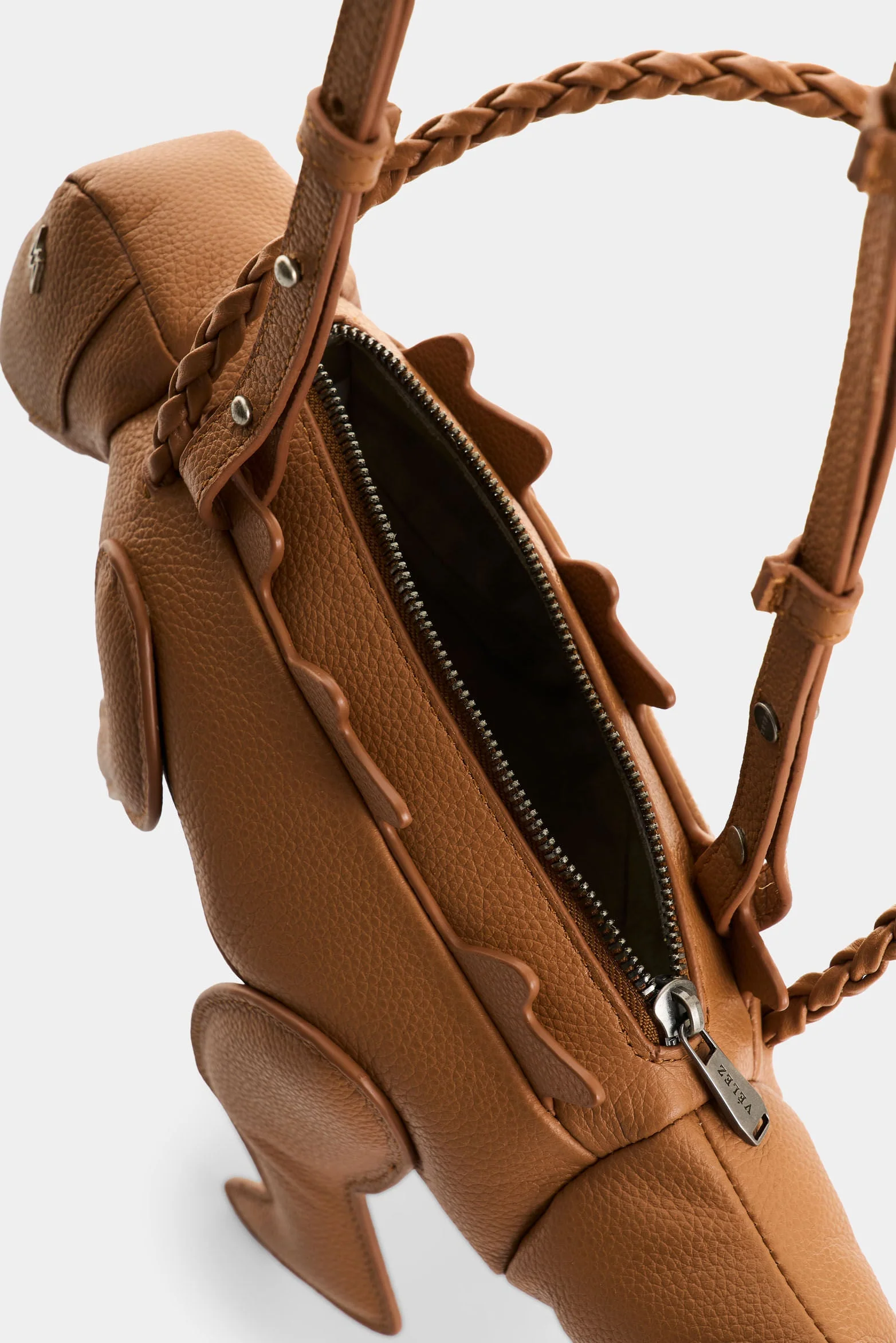 Men's Dino Croco Leather Crossbody Bag - Image 5