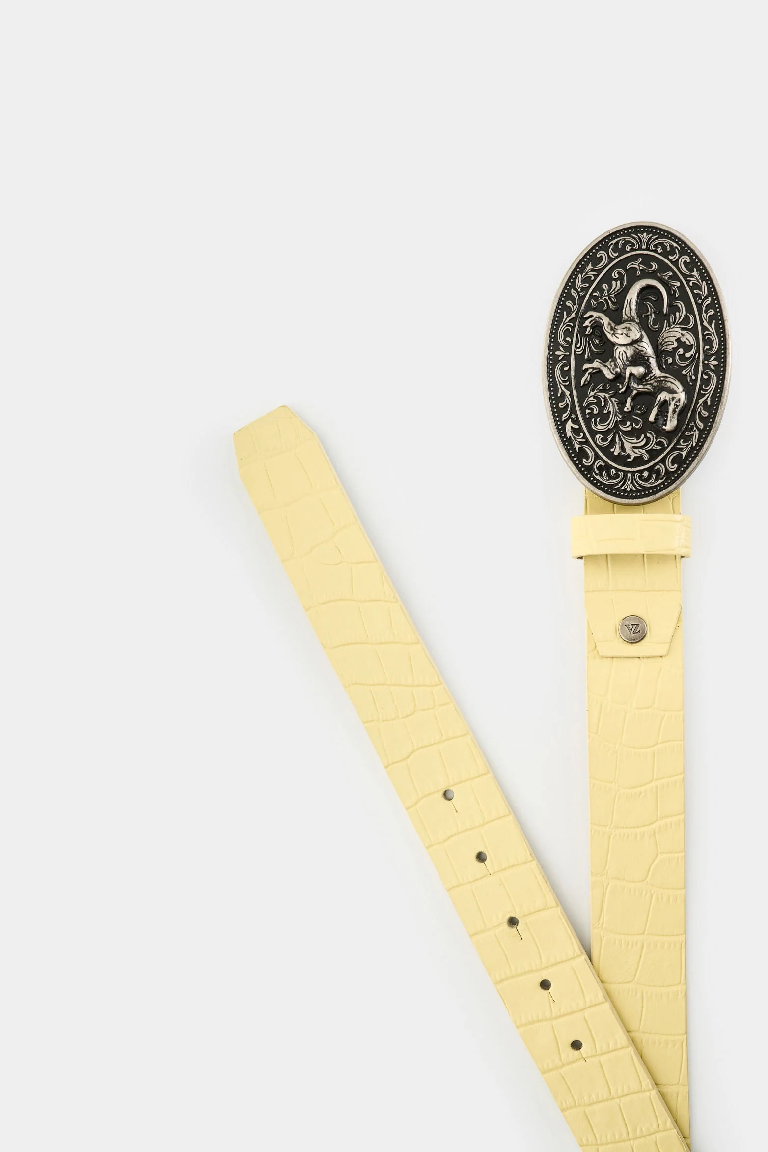 Men's Dino Croco Leather Reversible Belt - Image 3