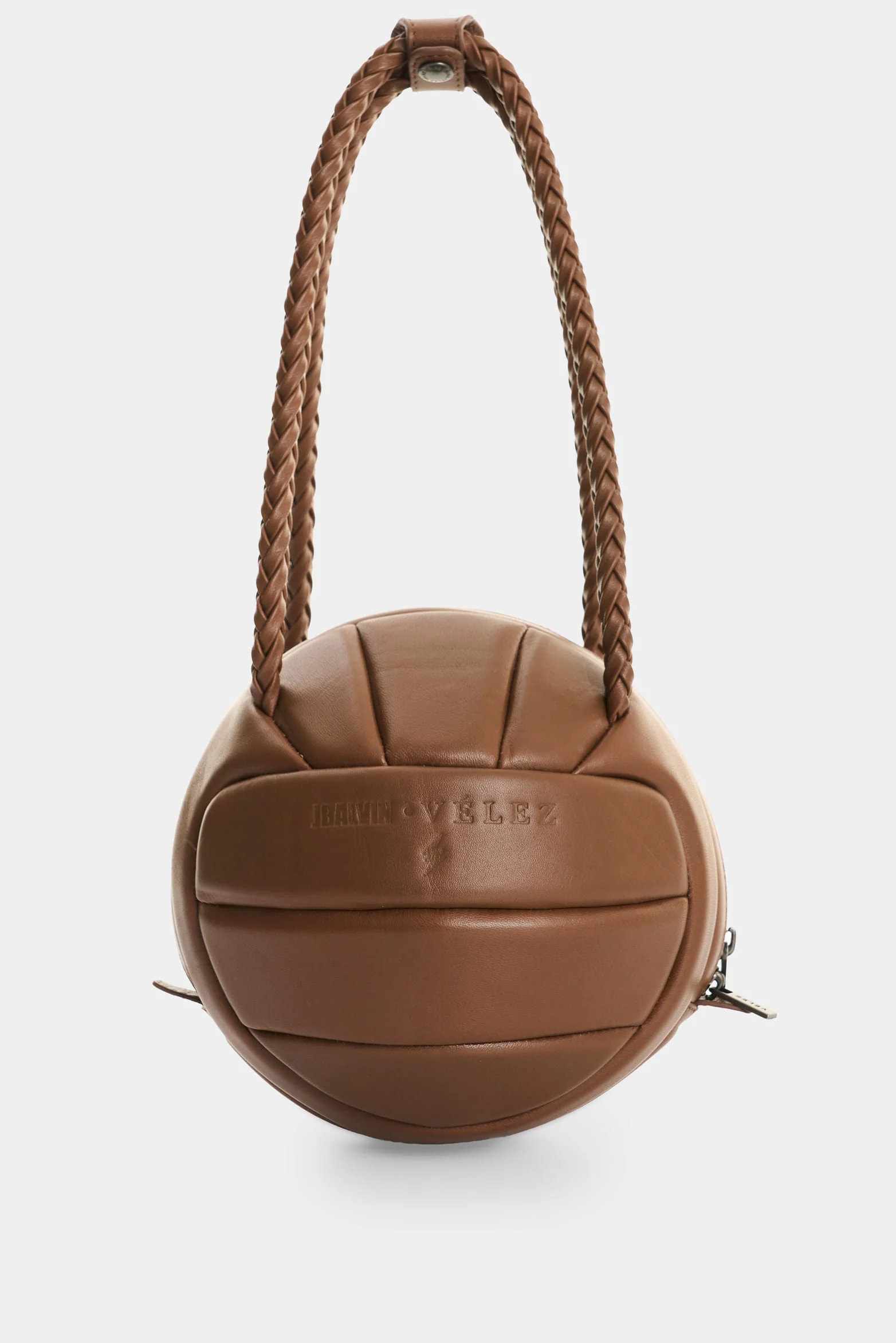 Men's Soccer Ball Leather Crossbody Bag - Image 3
