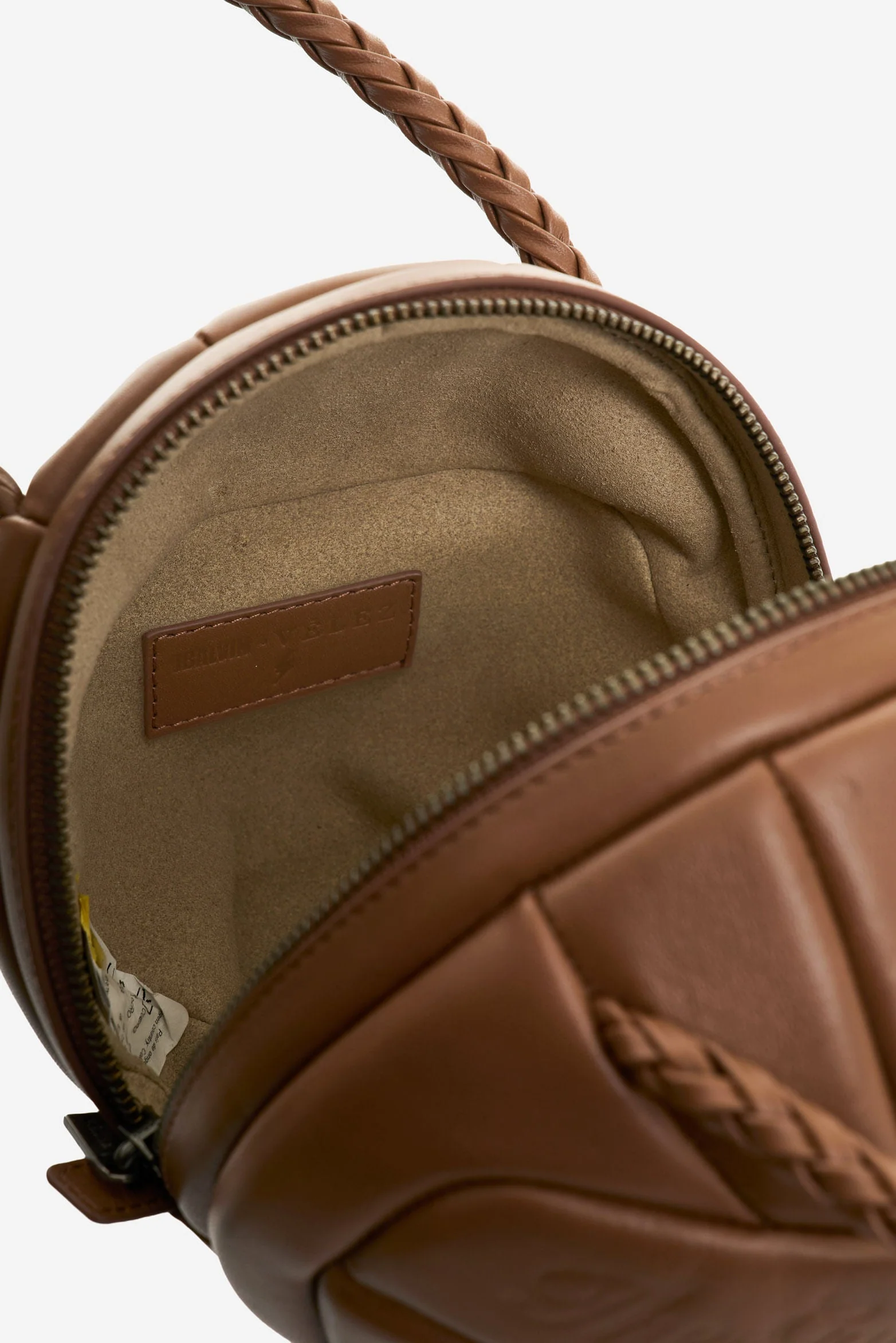 Men's Soccer Ball Leather Crossbody Bag - Image 5
