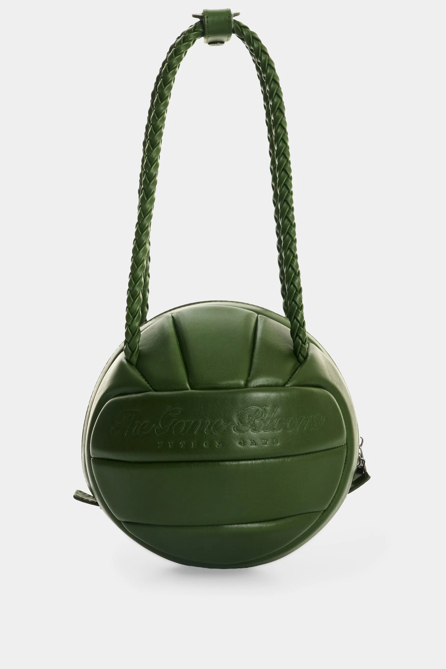 Men's Soccer Ball Leather Crossbody Bag