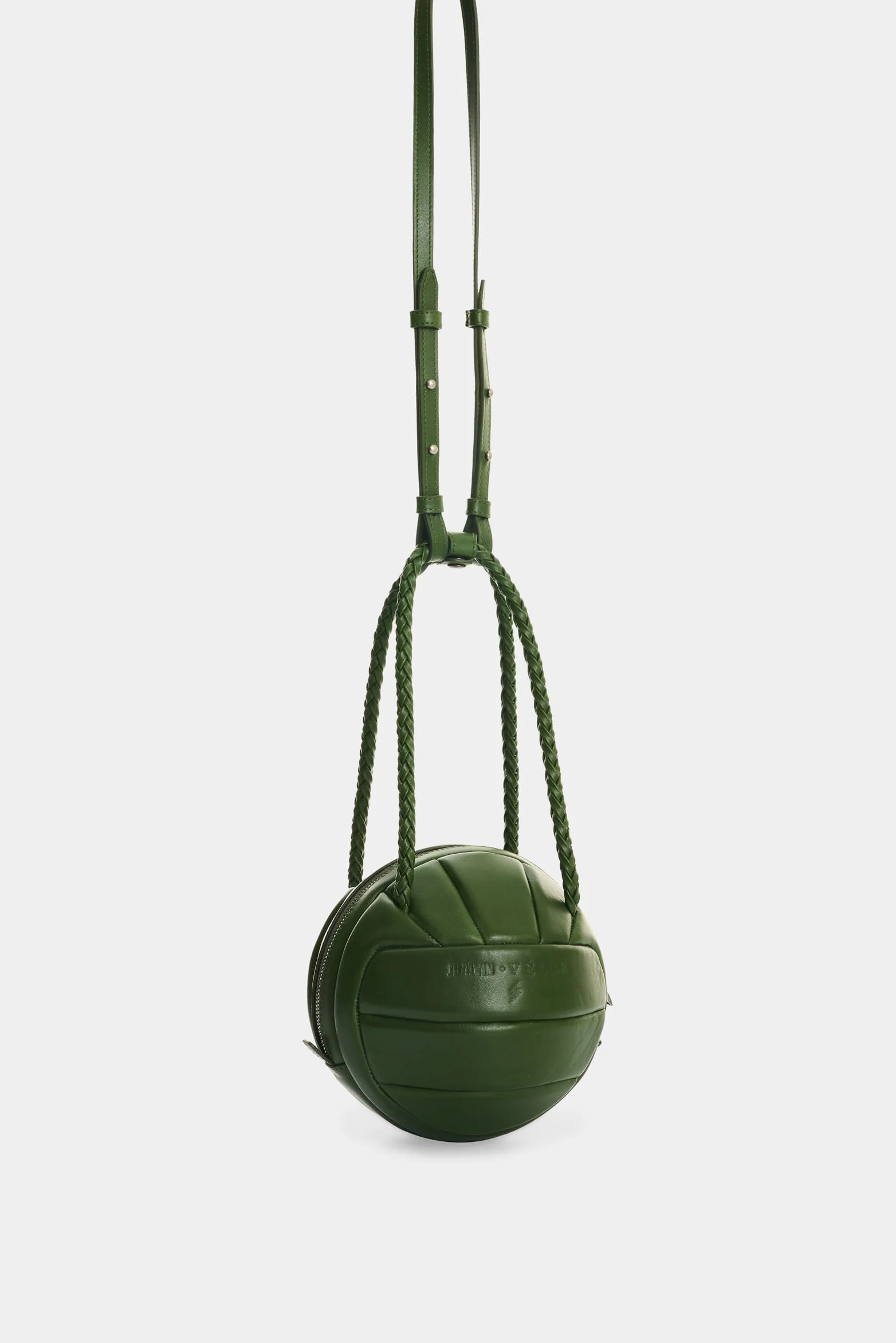 Men's Soccer Ball Leather Crossbody Bag - Image 2