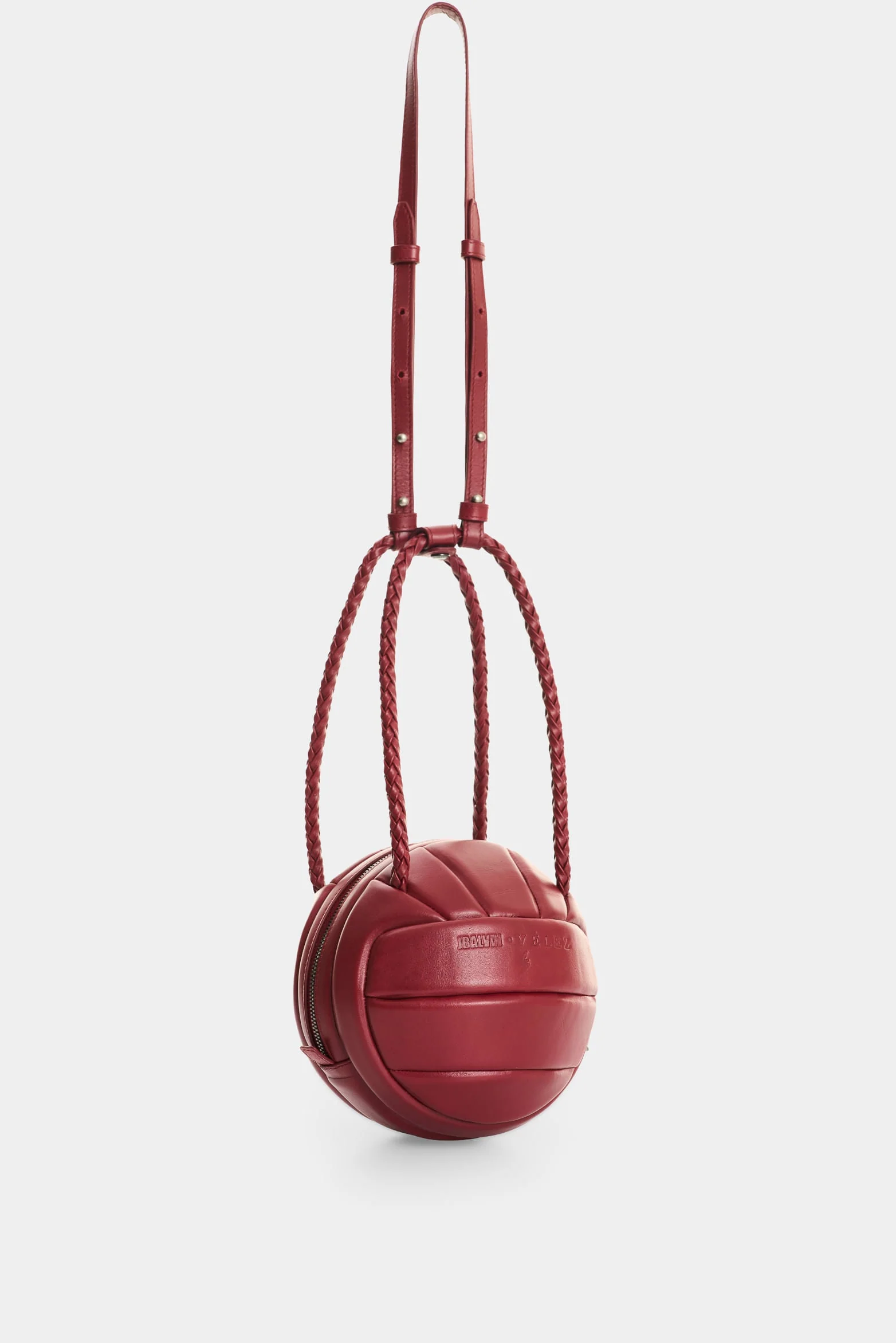 Men's Soccer Ball Leather Crossbody Bag - Image 2
