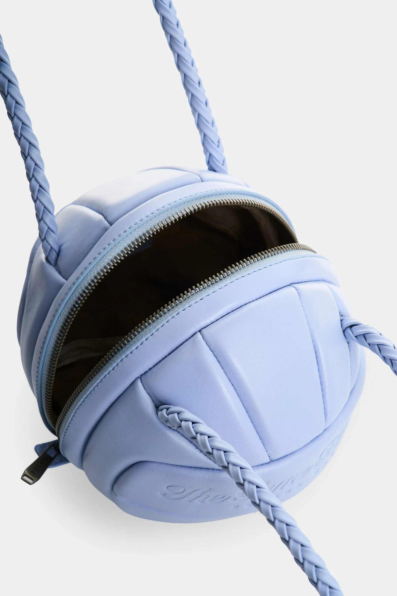 Men's Soccer Ball Leather Crossbody Bag - Image 5
