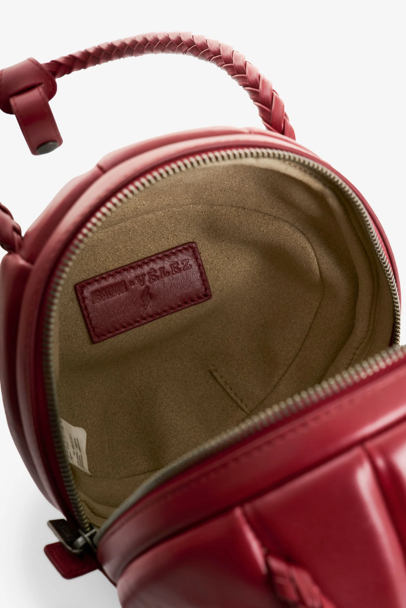Men's Soccer Ball Leather Crossbody Bag - Image 5