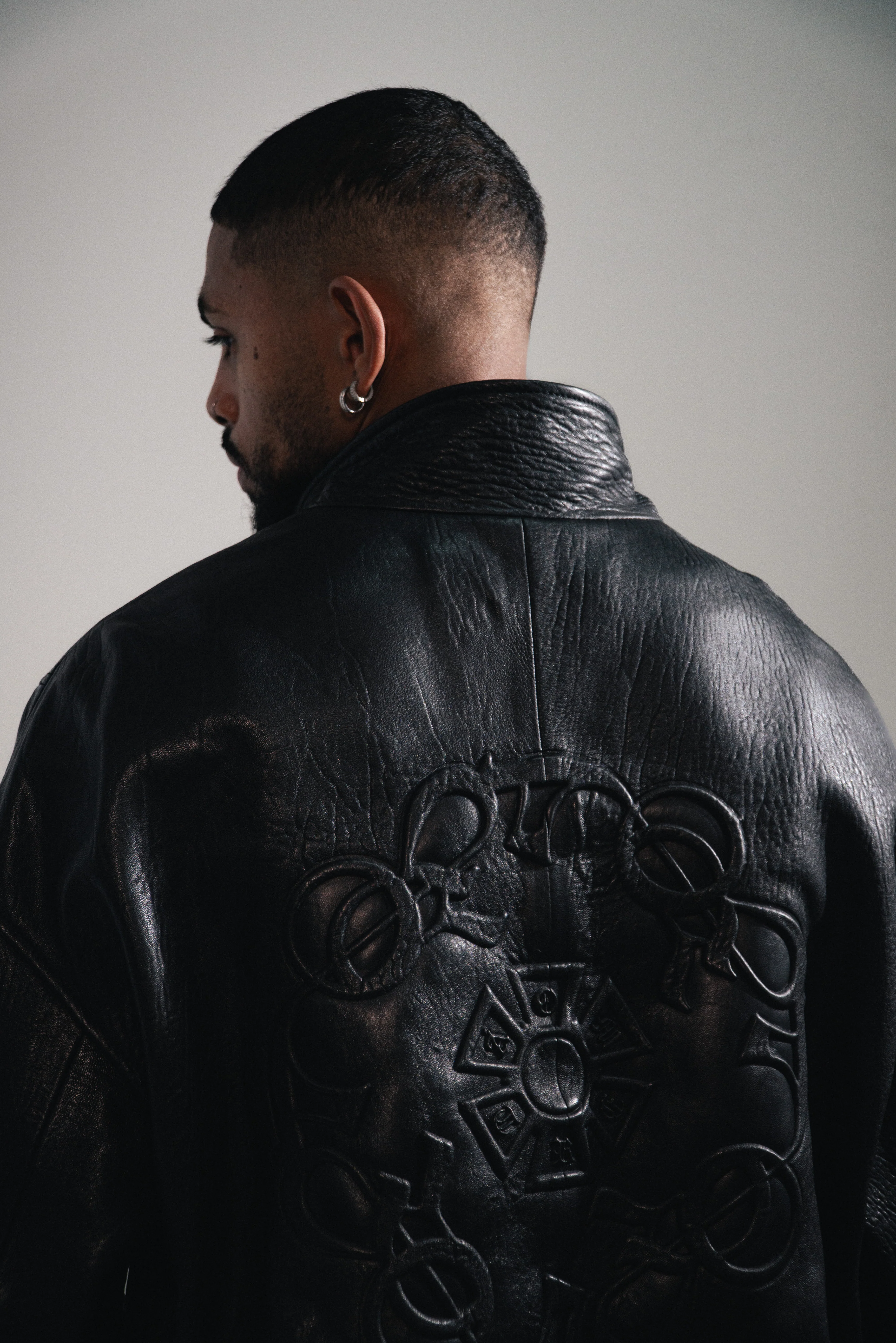 OMERTA BLACK LEATHER JACKET - Image 9