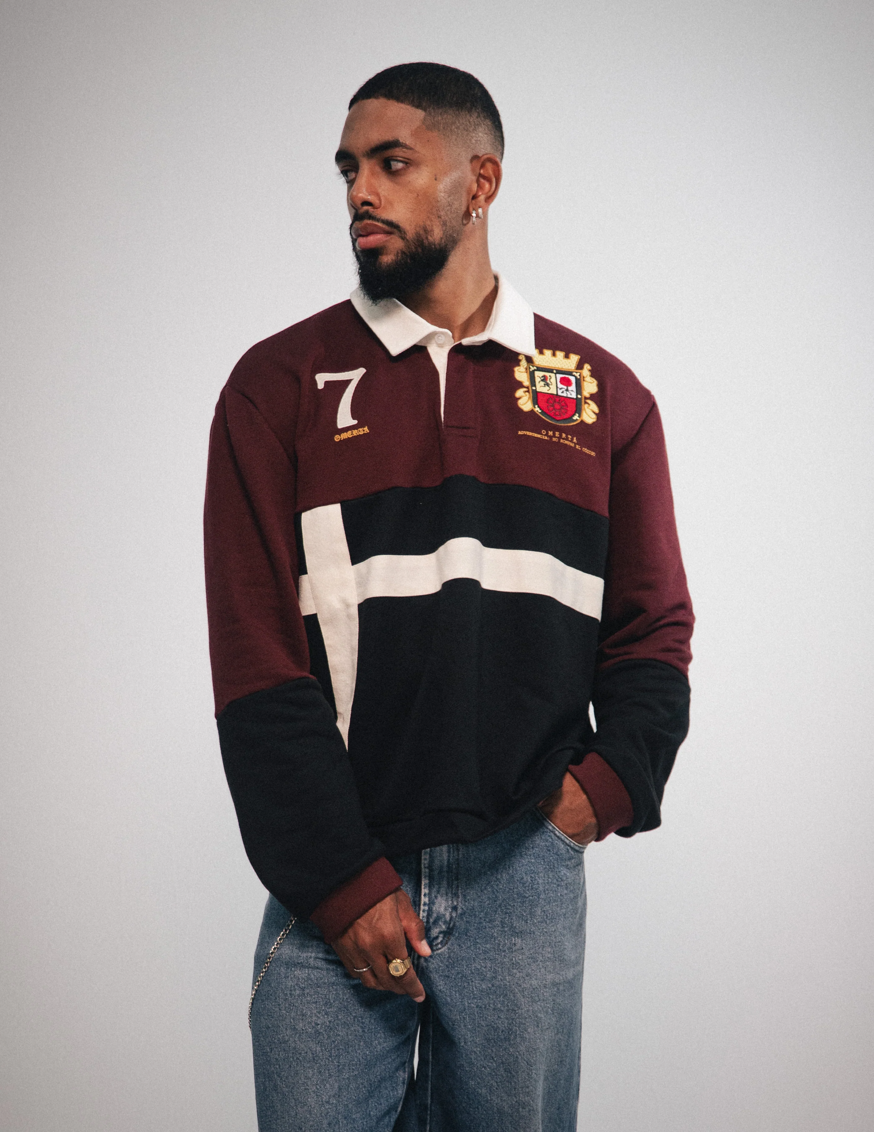 OMERTA LONG SLEEVE POLO - Image 3