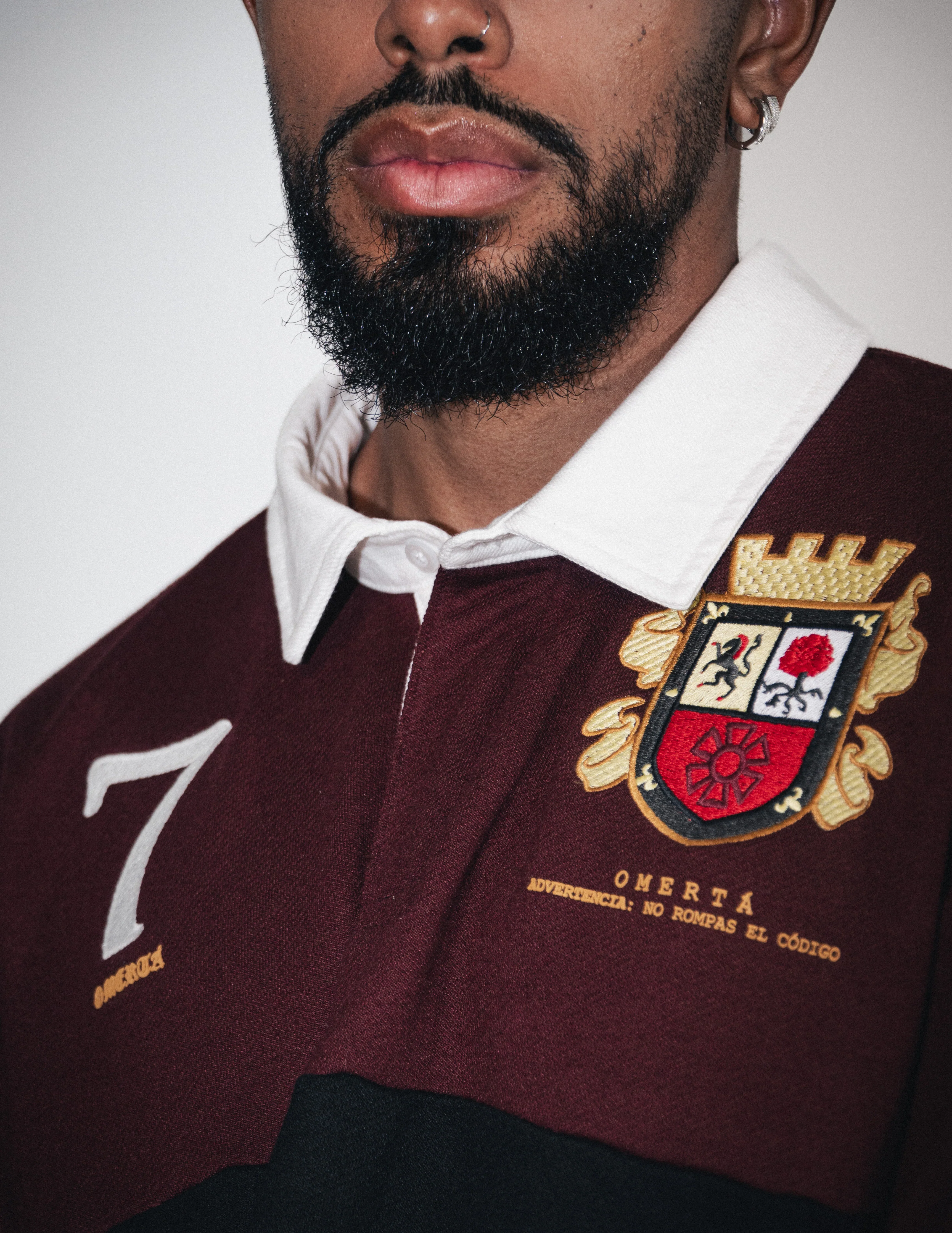 OMERTA LONG SLEEVE POLO - Image 7