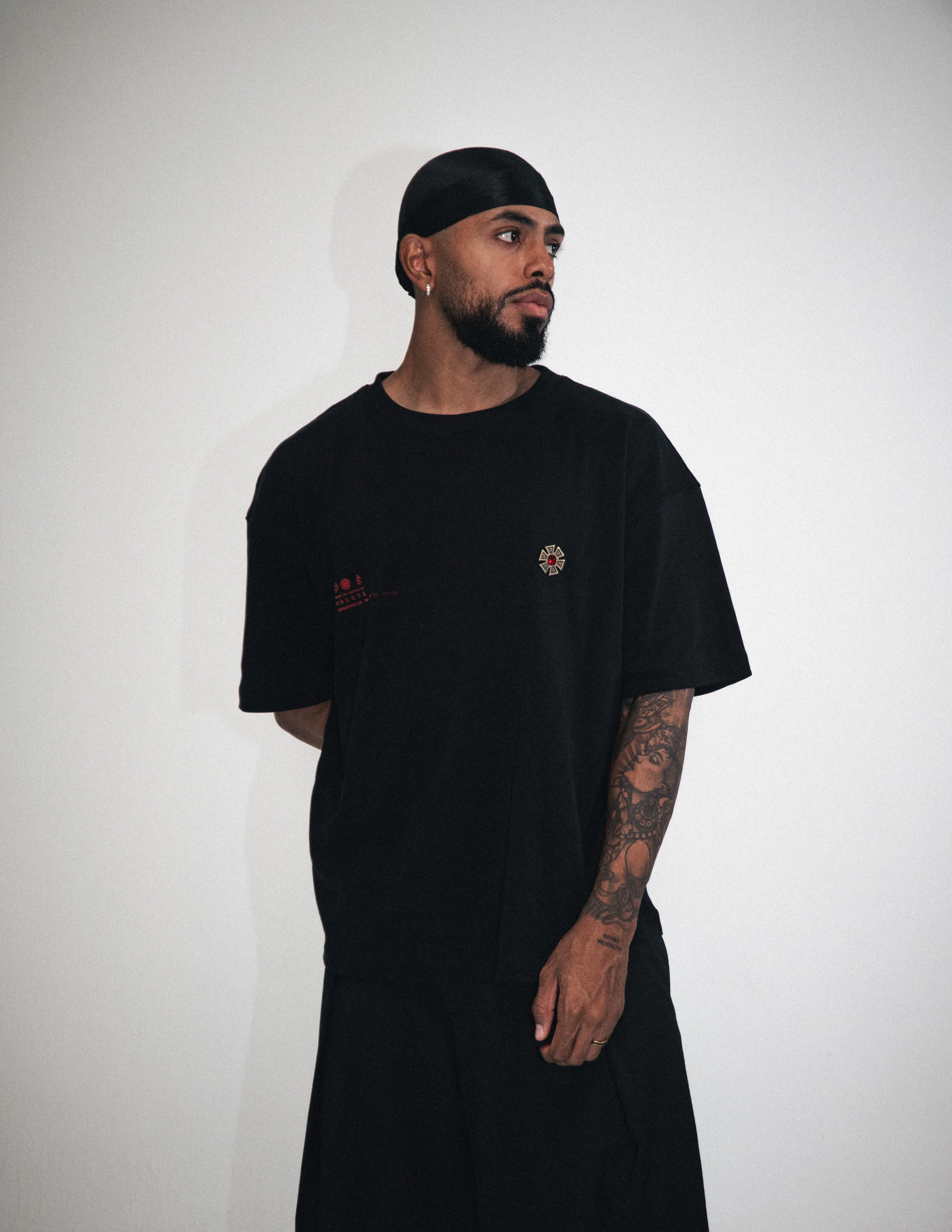 OMERTA PIN T-SHIRT BLACK - Image 3