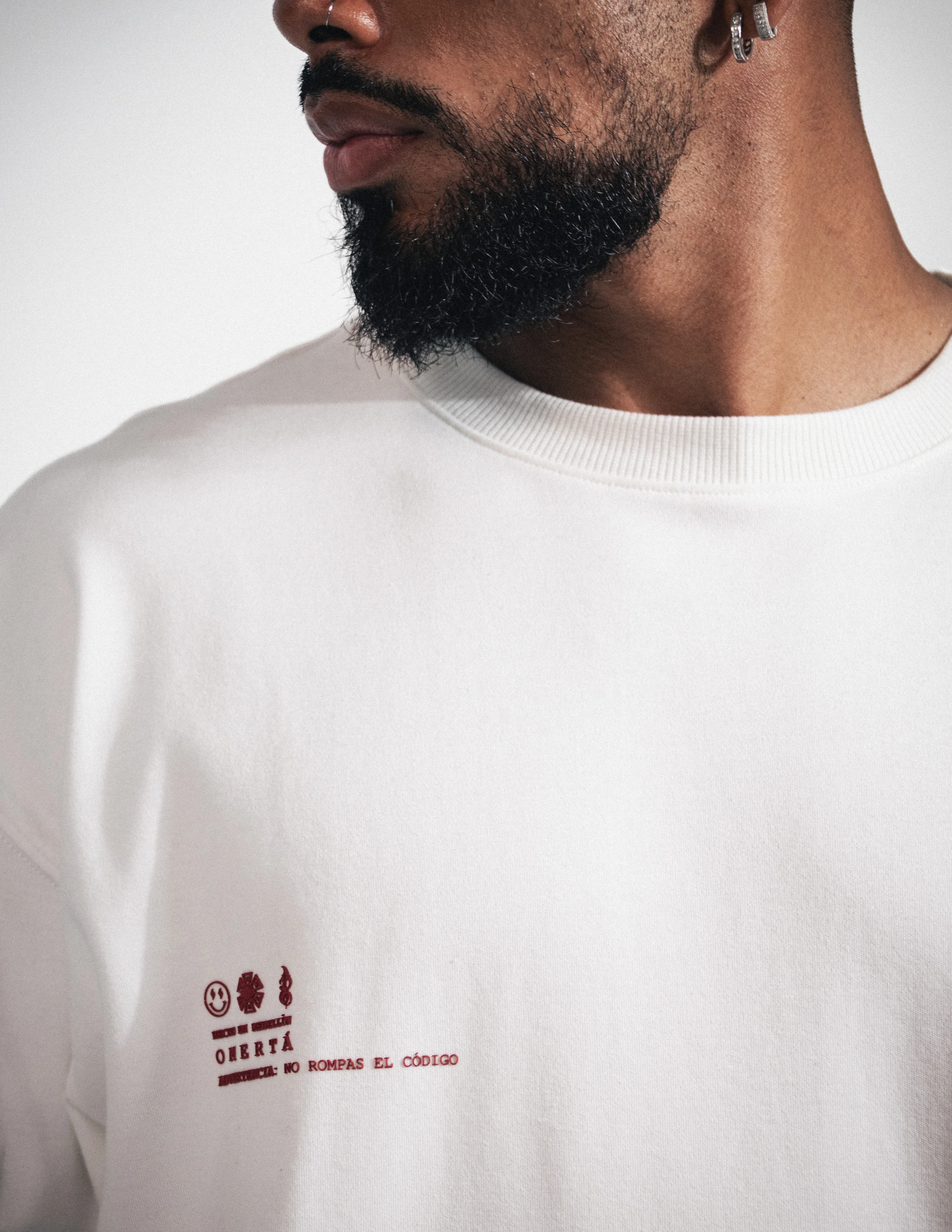 OMERTA PIN T-SHIRT IVORY - Image 5
