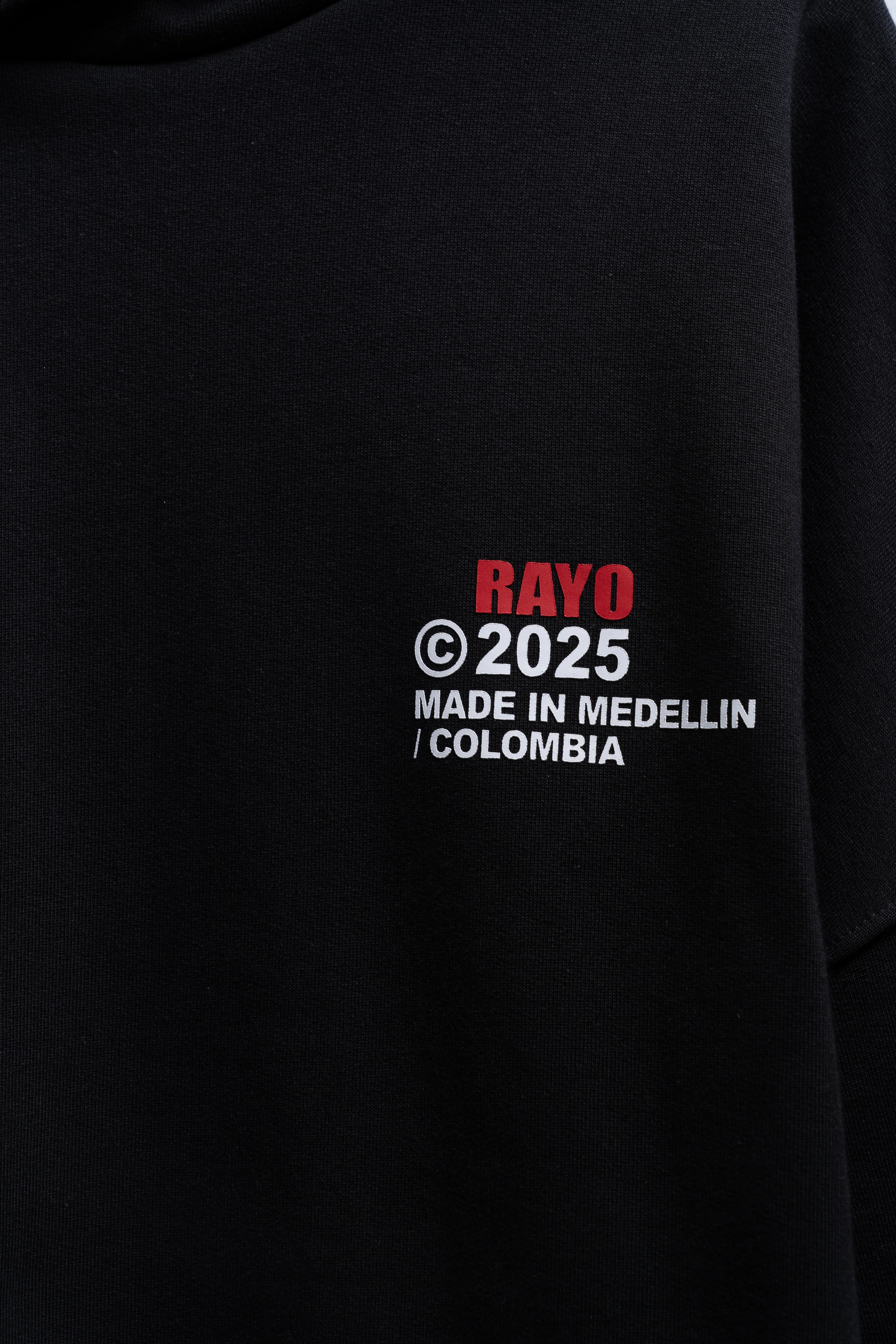 RAYO TOUR BLACK HOODIE - Image 3
