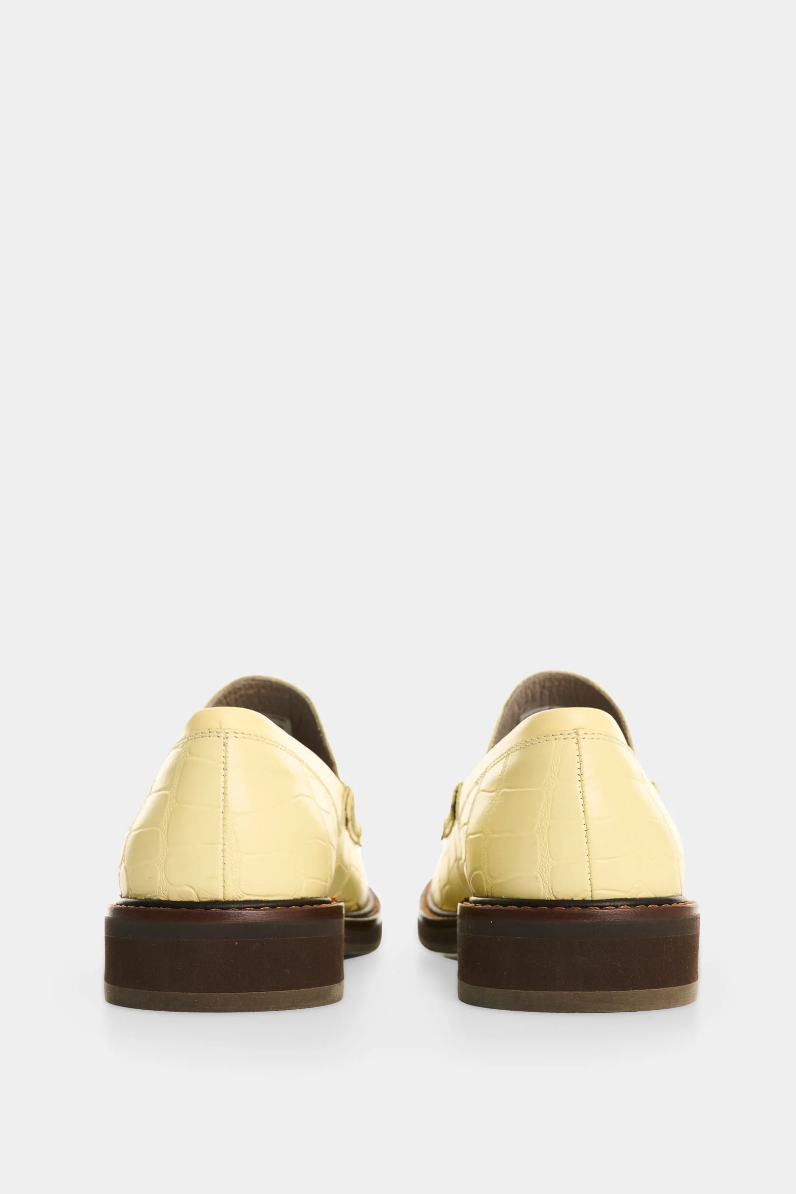 Women's Croco Leather Loafers - Image 3