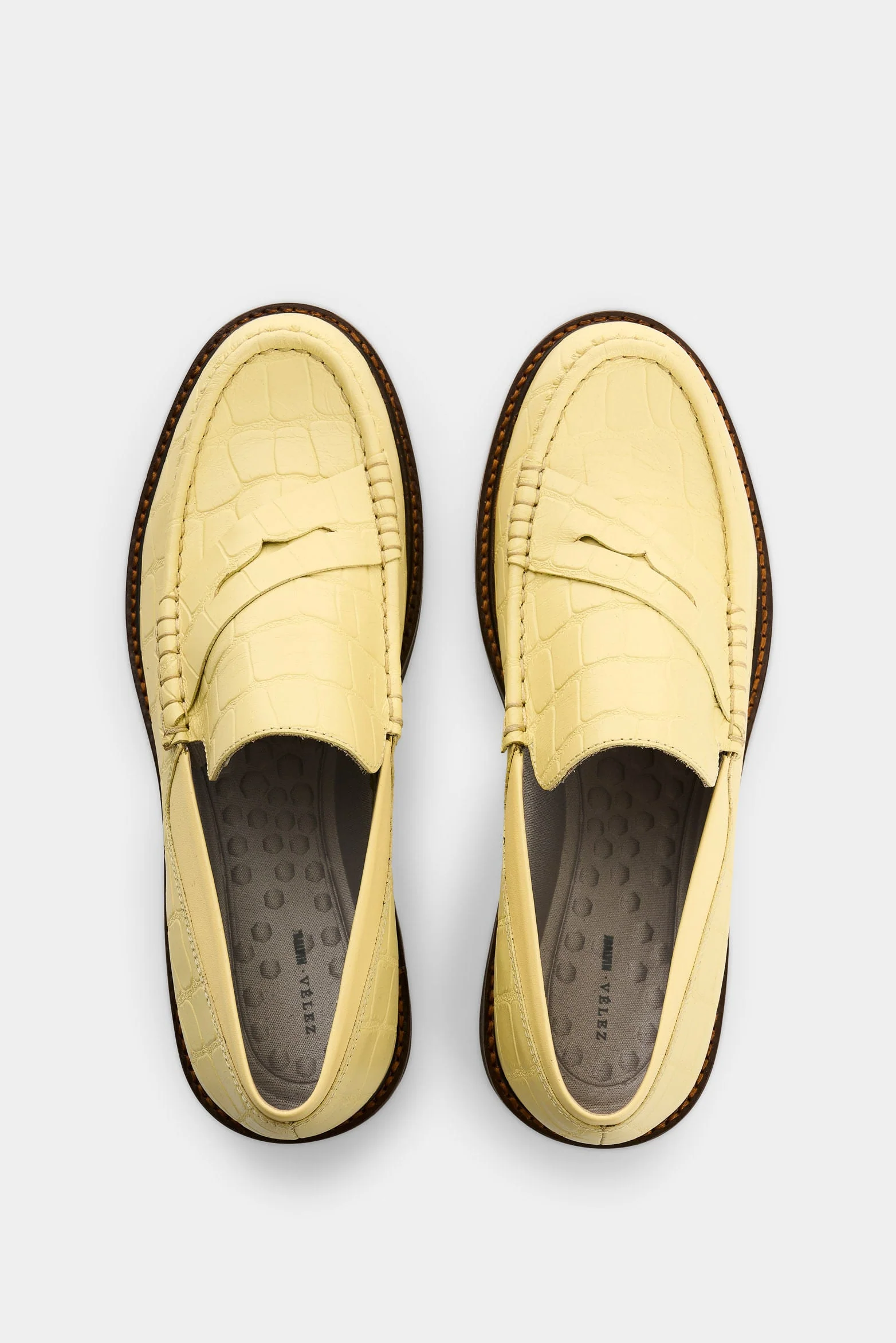 Women's Croco Leather Loafers - Image 4