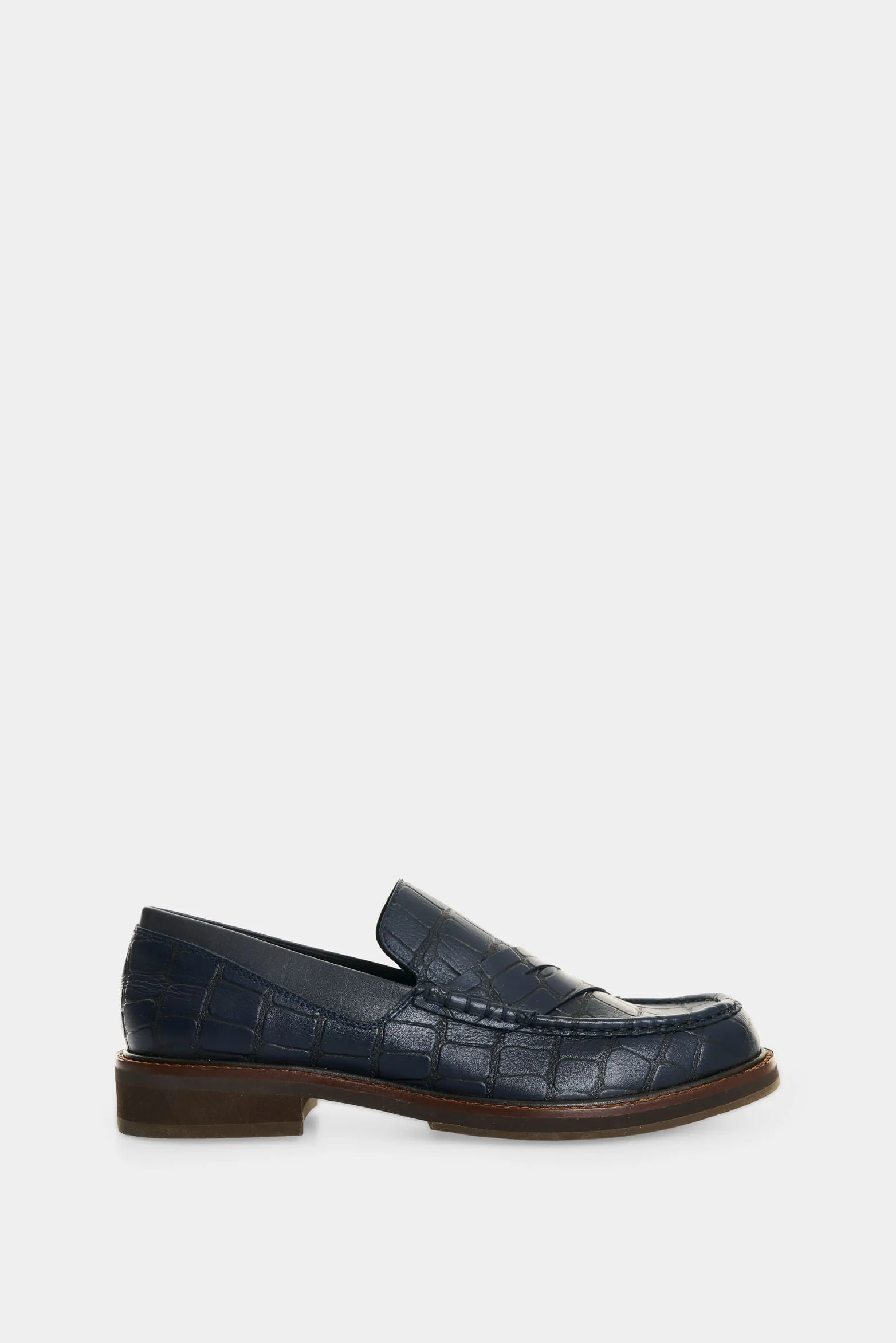 Women's Croco Leather Loafers