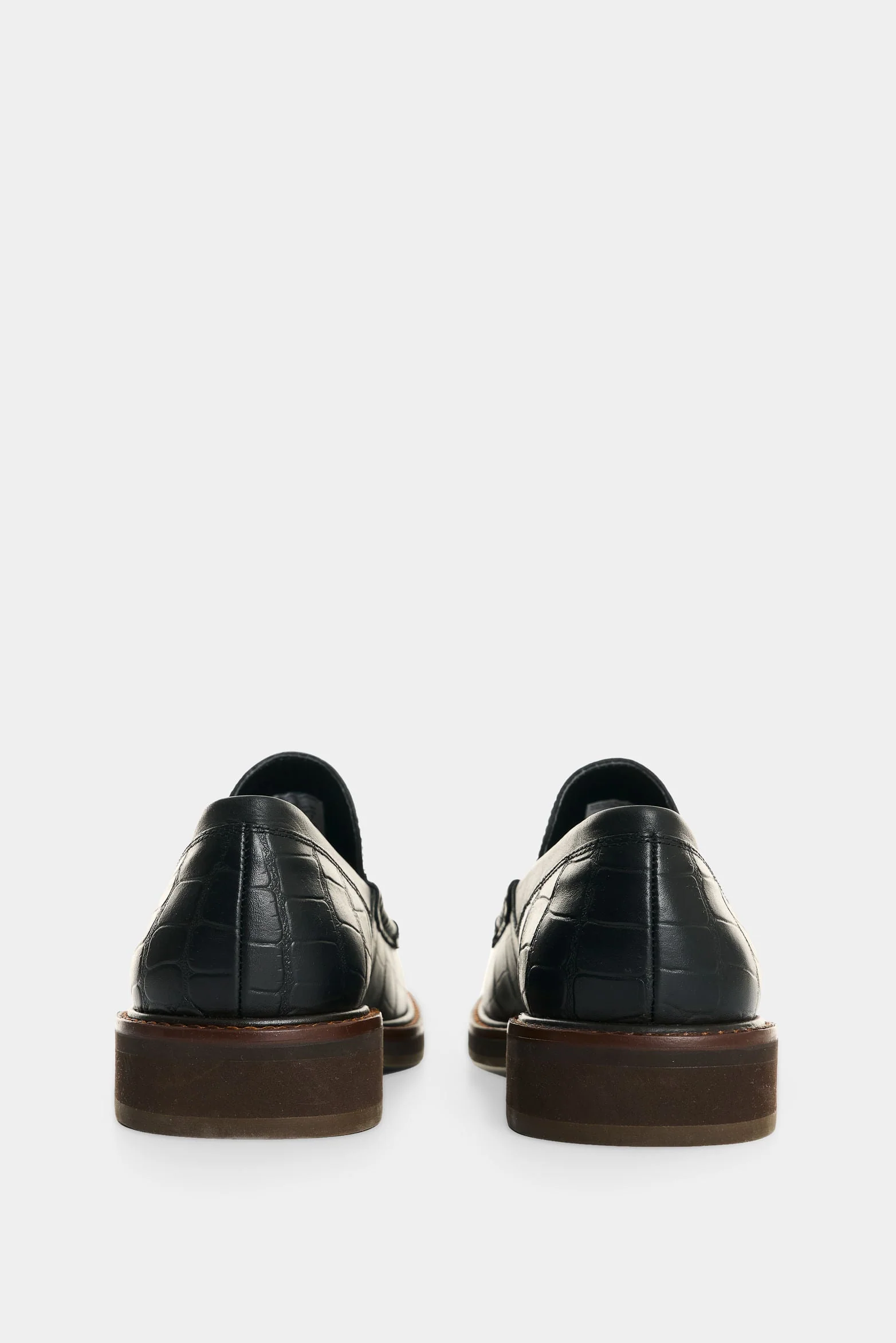 Women's Croco Leather Loafers - Image 3