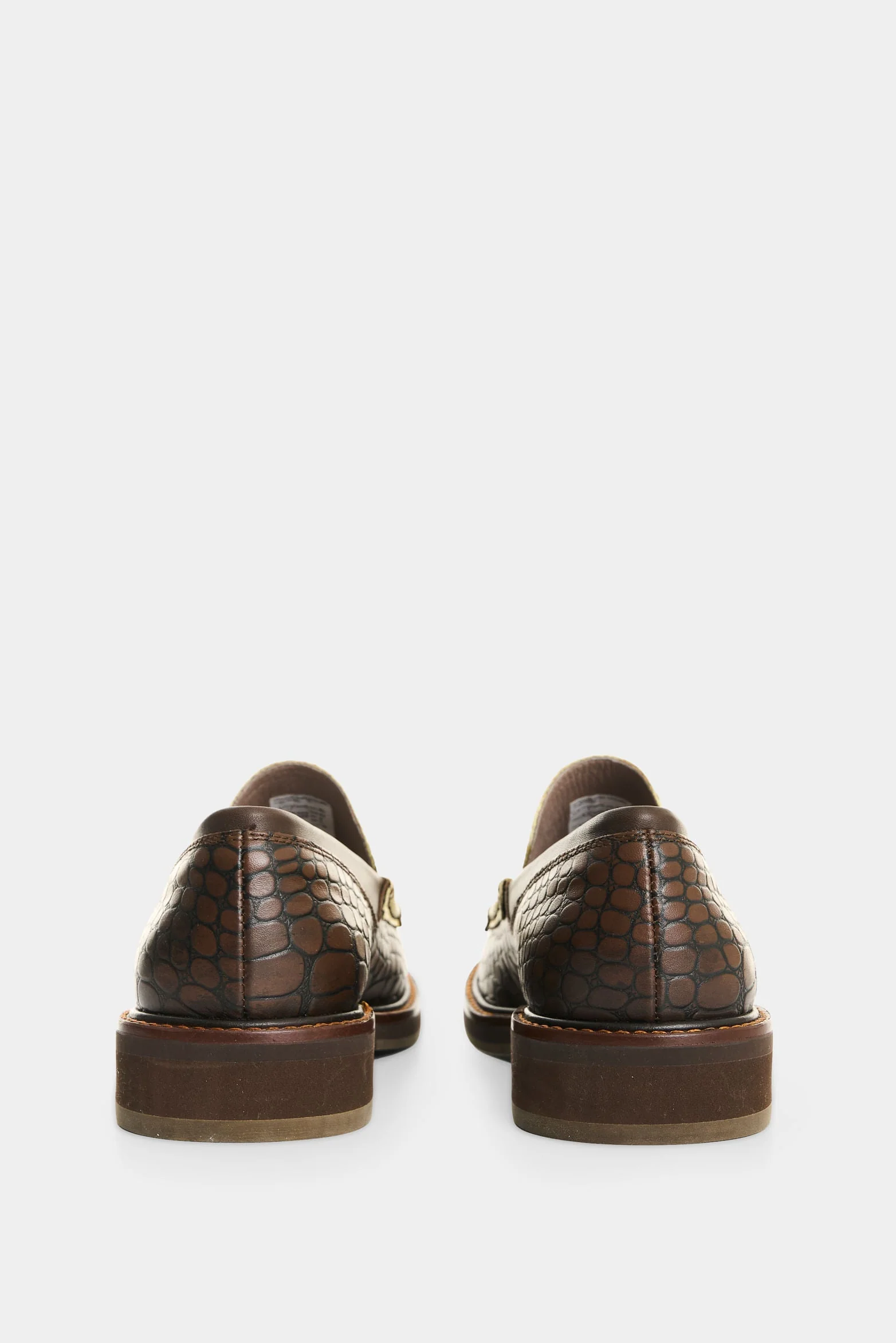 Women's Croco Leather Loafers - Image 3