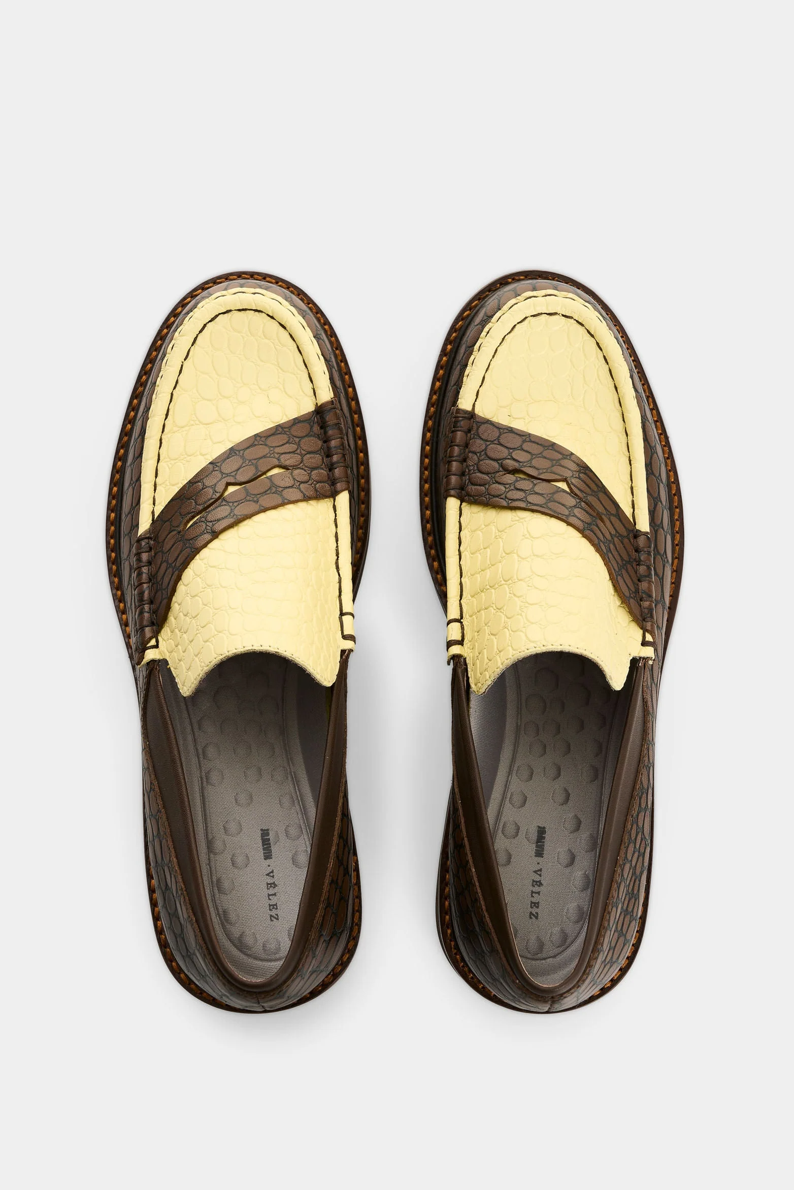 Women's Croco Leather Loafers - Image 4