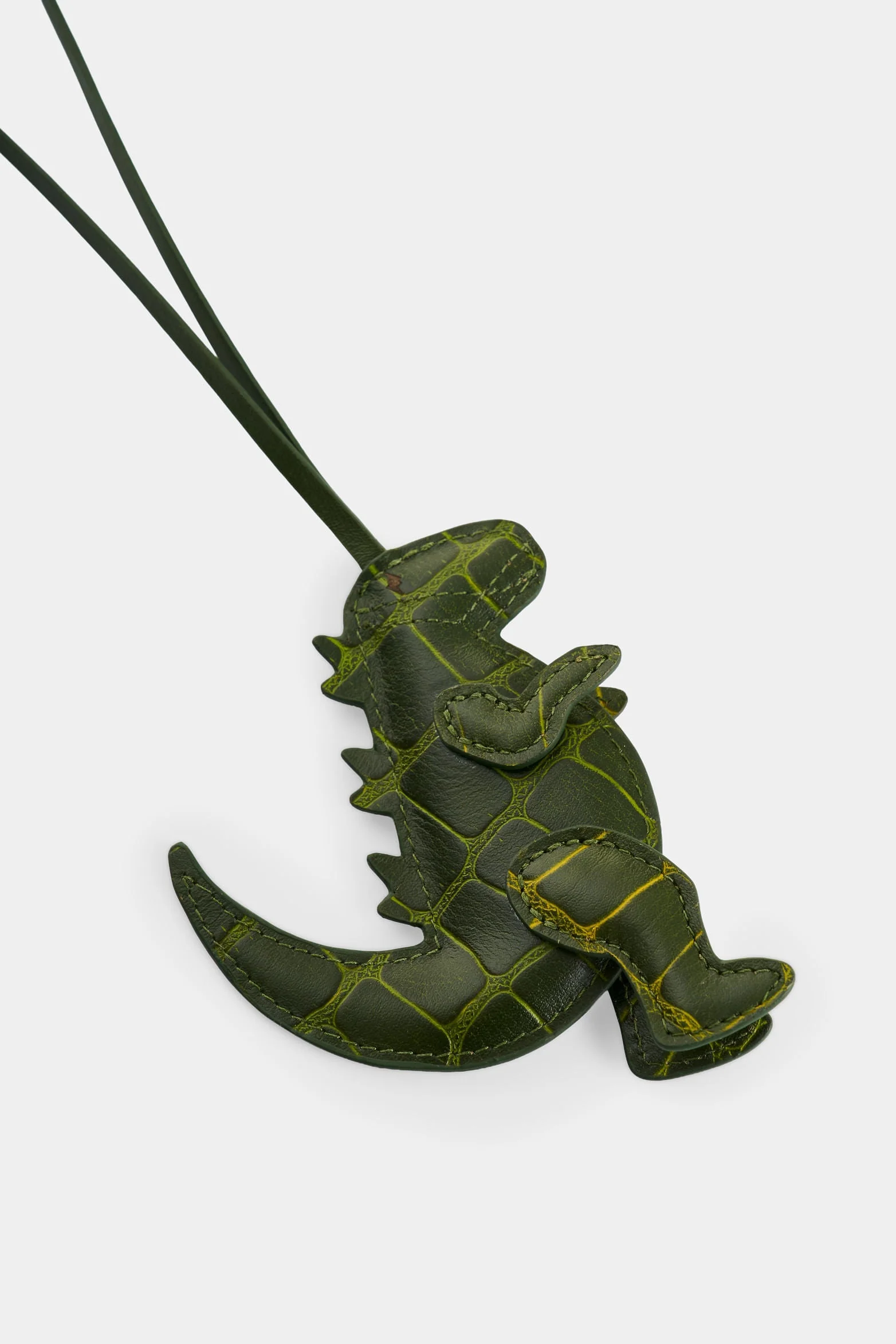 Women's Dino Croco Leather Charm - Image 2