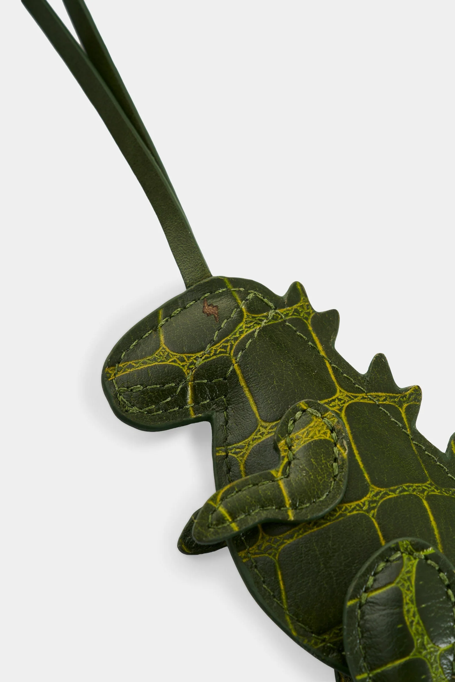 Women's Dino Croco Leather Charm - Image 4